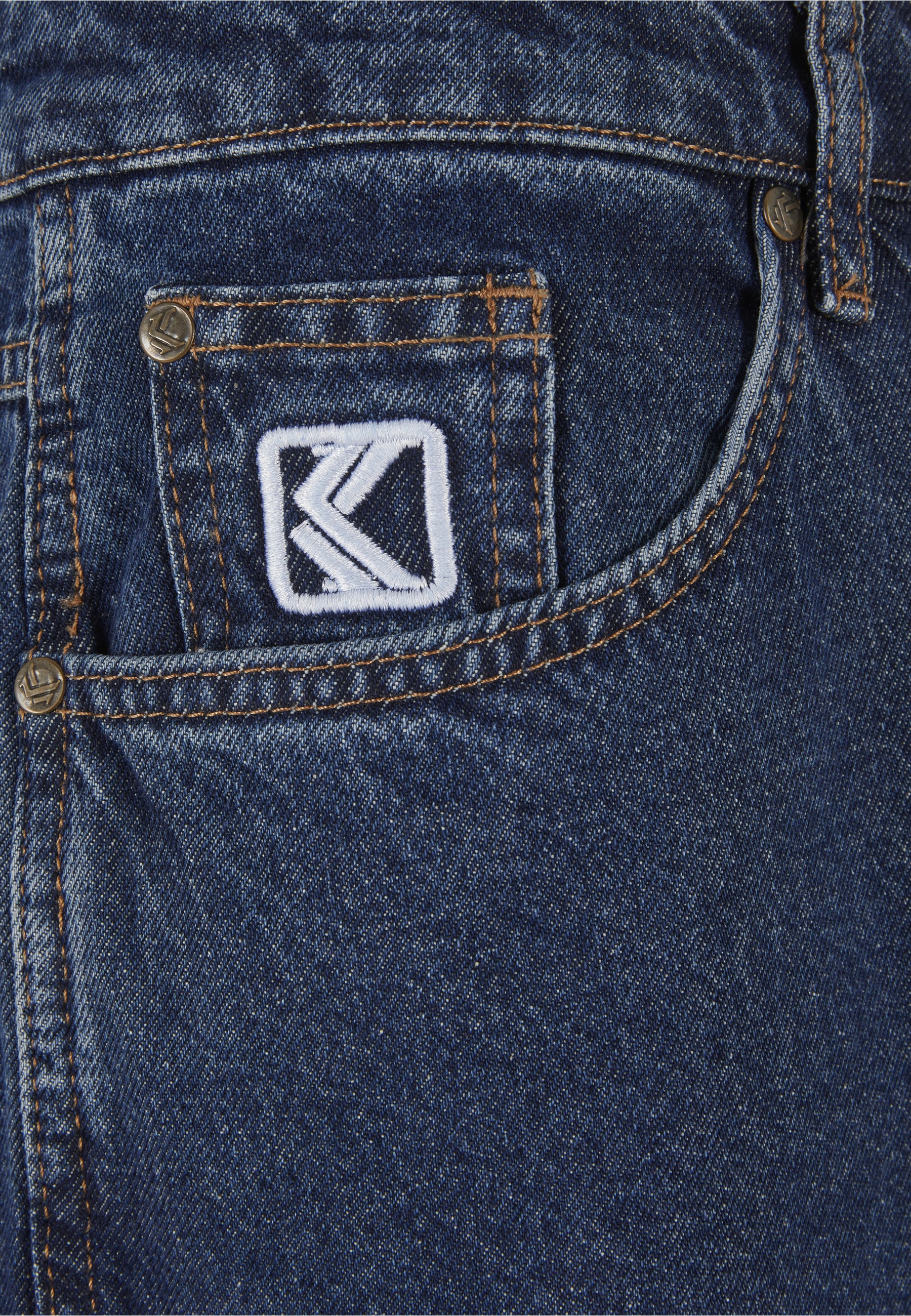 Karl Kani Bequeme Jeans »Karl Kani Herren KK Small Signature Tapered Five Pocket Denim«