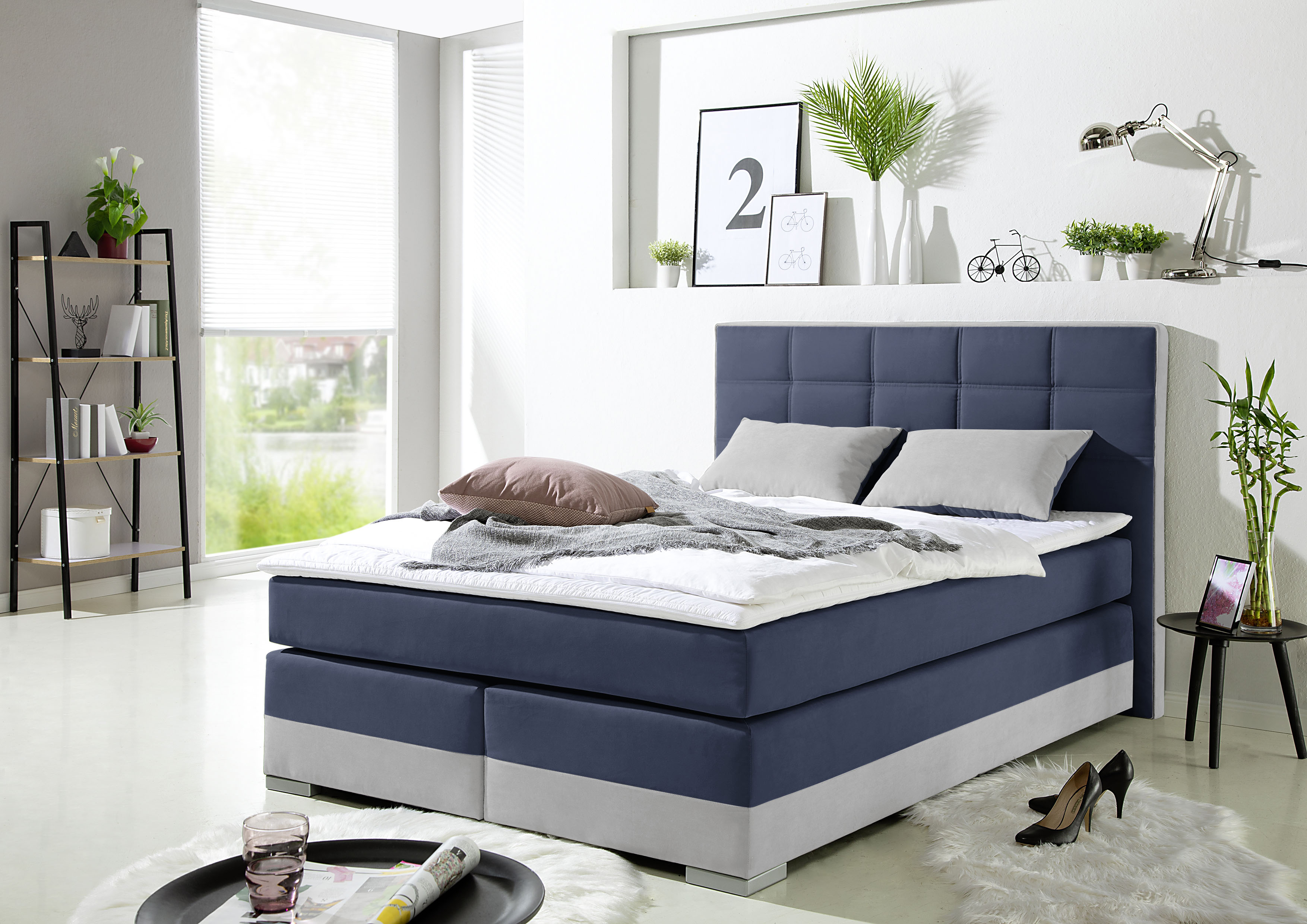 Home affaire Boxspringbett inklusive Topper und Wendekissen