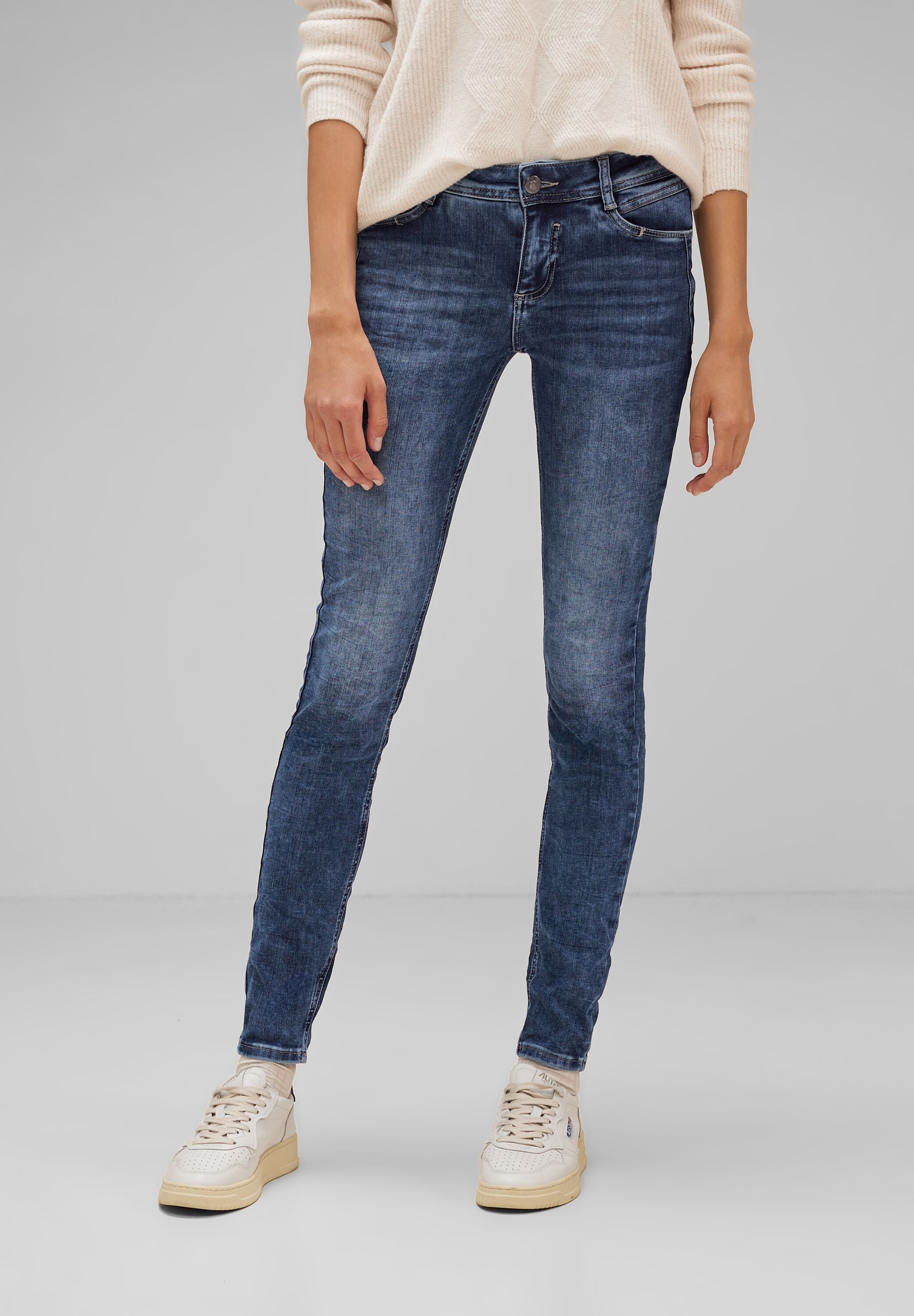 STREET ONE Slim-fit-Jeans, Middle kaufen online | BAUR Waist