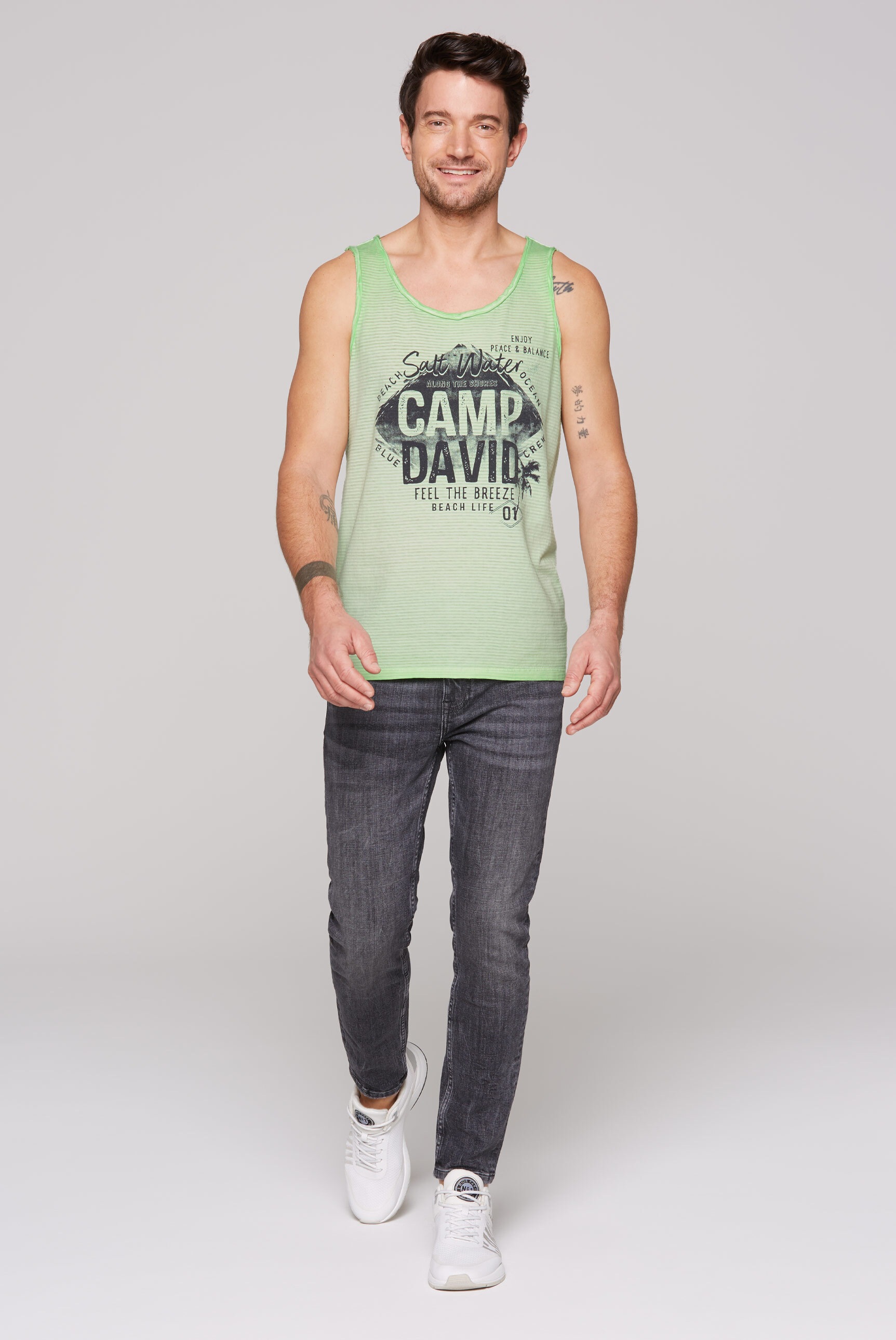 CAMP DAVID Tanktop, mit Oil-Dyed-Färbung