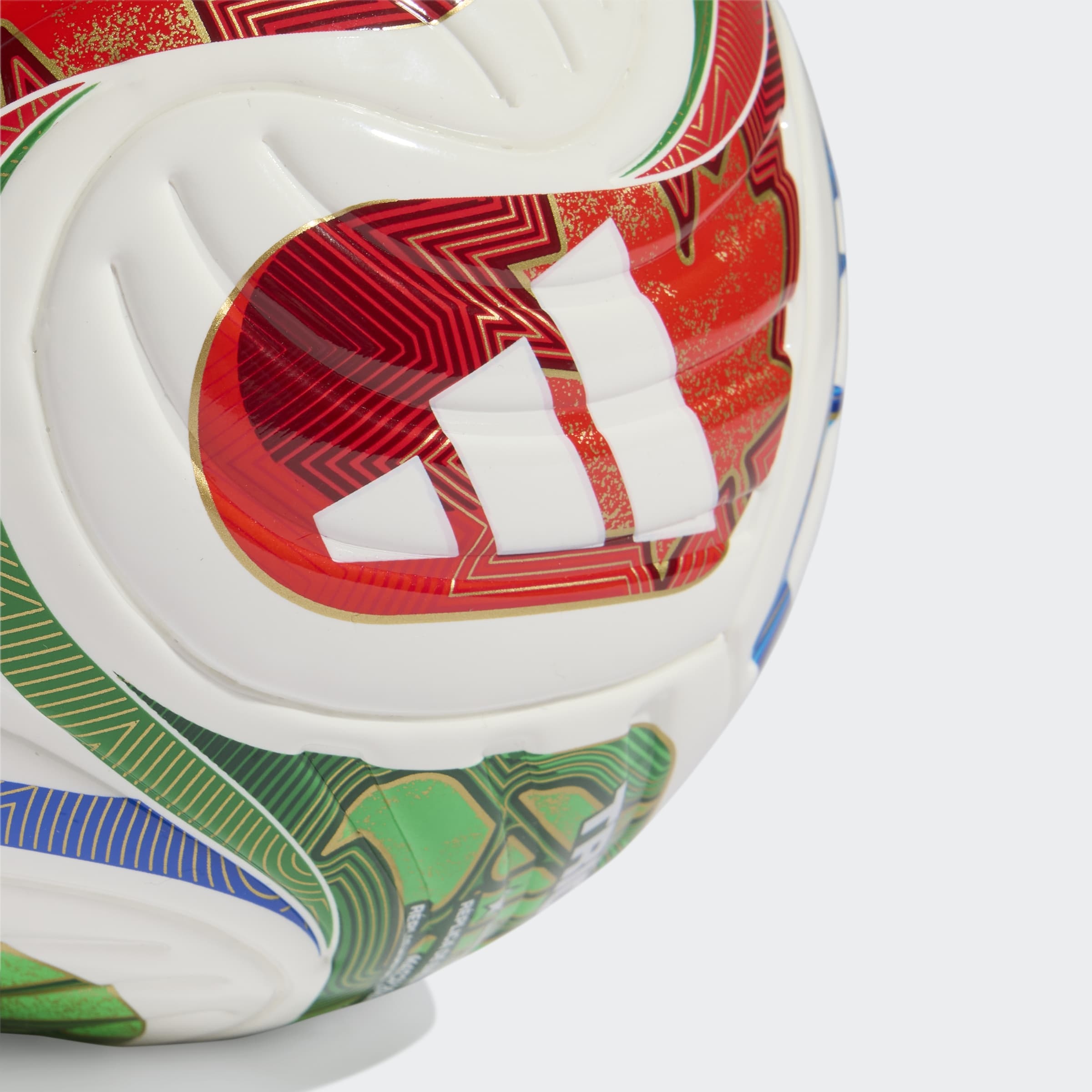 Fußball ADIDAS PERFORMANCE "FIFA -WELTMEISTERSCHAFT 26™ TRIONDA" Gr. 1, weiß, royal blau, solar blau, power rot, Bälle, 1, 0,4 g, WM, B:22,3cm H:17,3cm T:22cm 4