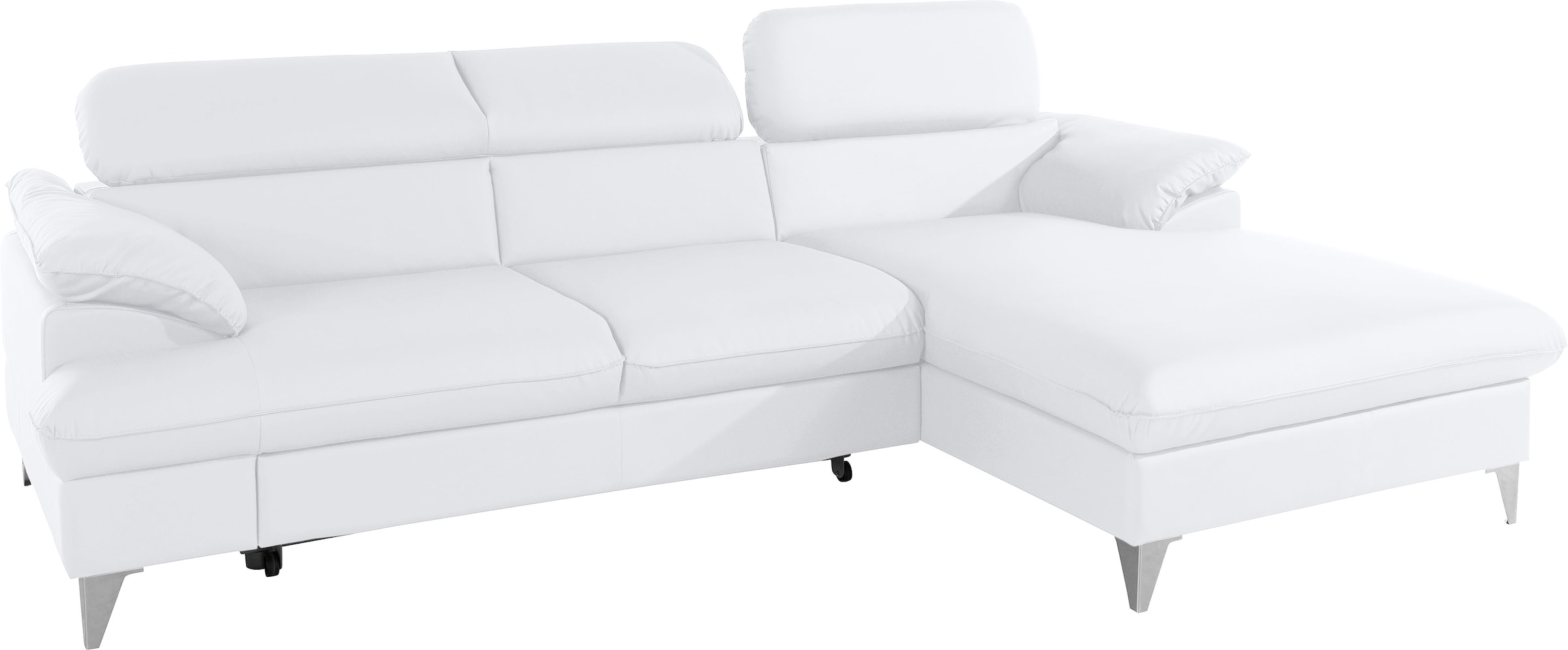 COTTA Polstergarnitur »Caluso L-Form«, (2 tlg.), Set bestehend aus: Ecksofa mit Kopfteilverstellung & Hocker