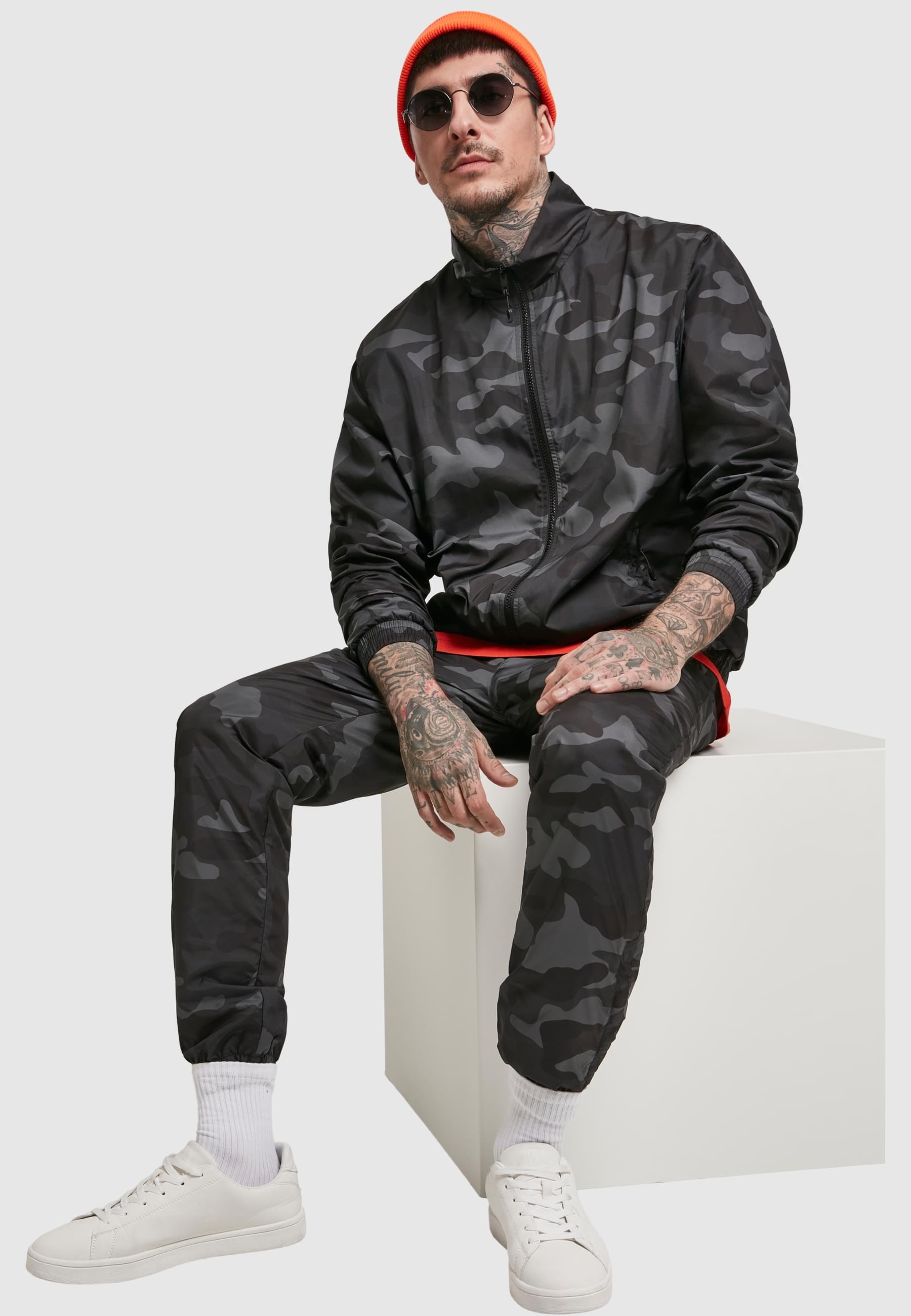 URBAN CLASSICS Anorak »Urban Classics Herren Camo Track Jacket«, (1 St.), ohne Kapuze