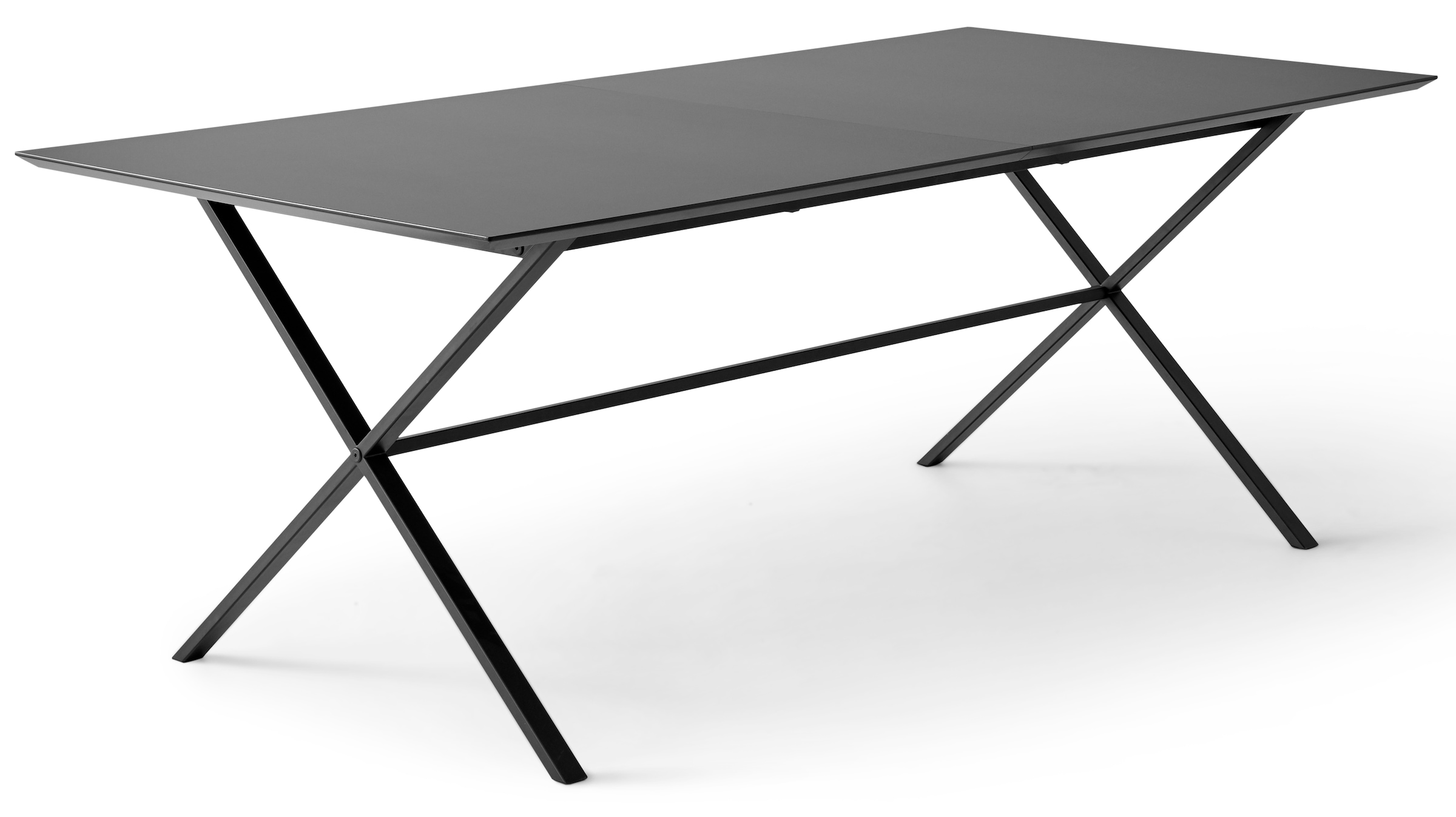 Hammel Furniture Metallgestell Hammel«, bestellen MDF, BAUR | Esstisch »Meza Tischplatte by rechteckige gekreuztes