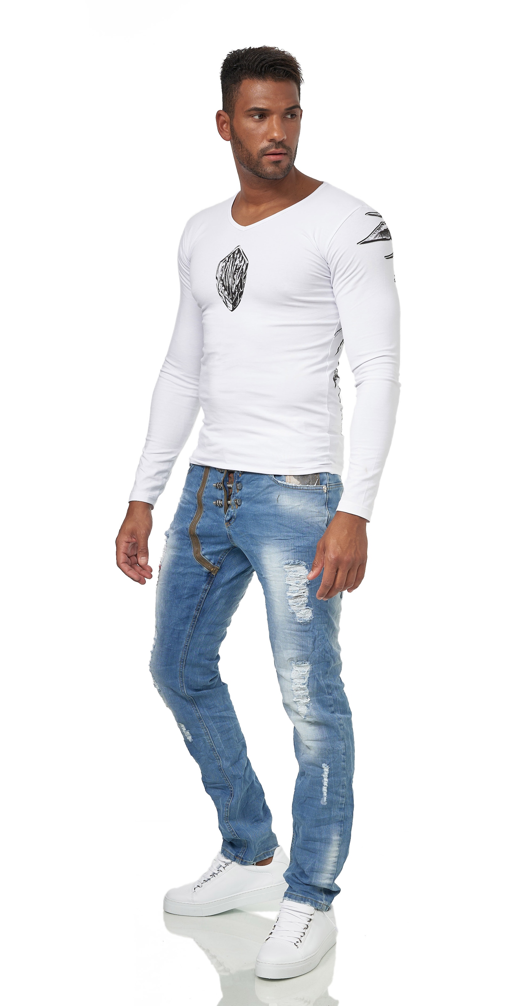 Jeans, ▷ BAUR Retroverwaschung toller KINGZ | für Bequeme mit