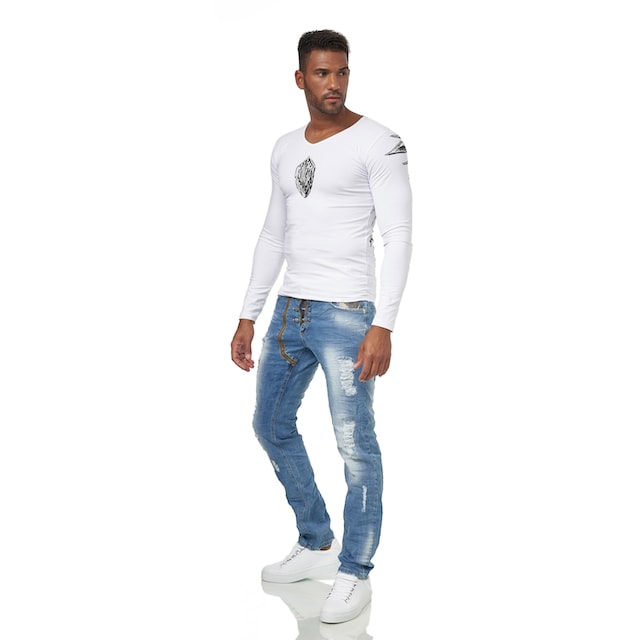KINGZ Jeans, Retroverwaschung Bequeme toller für ▷ BAUR | mit