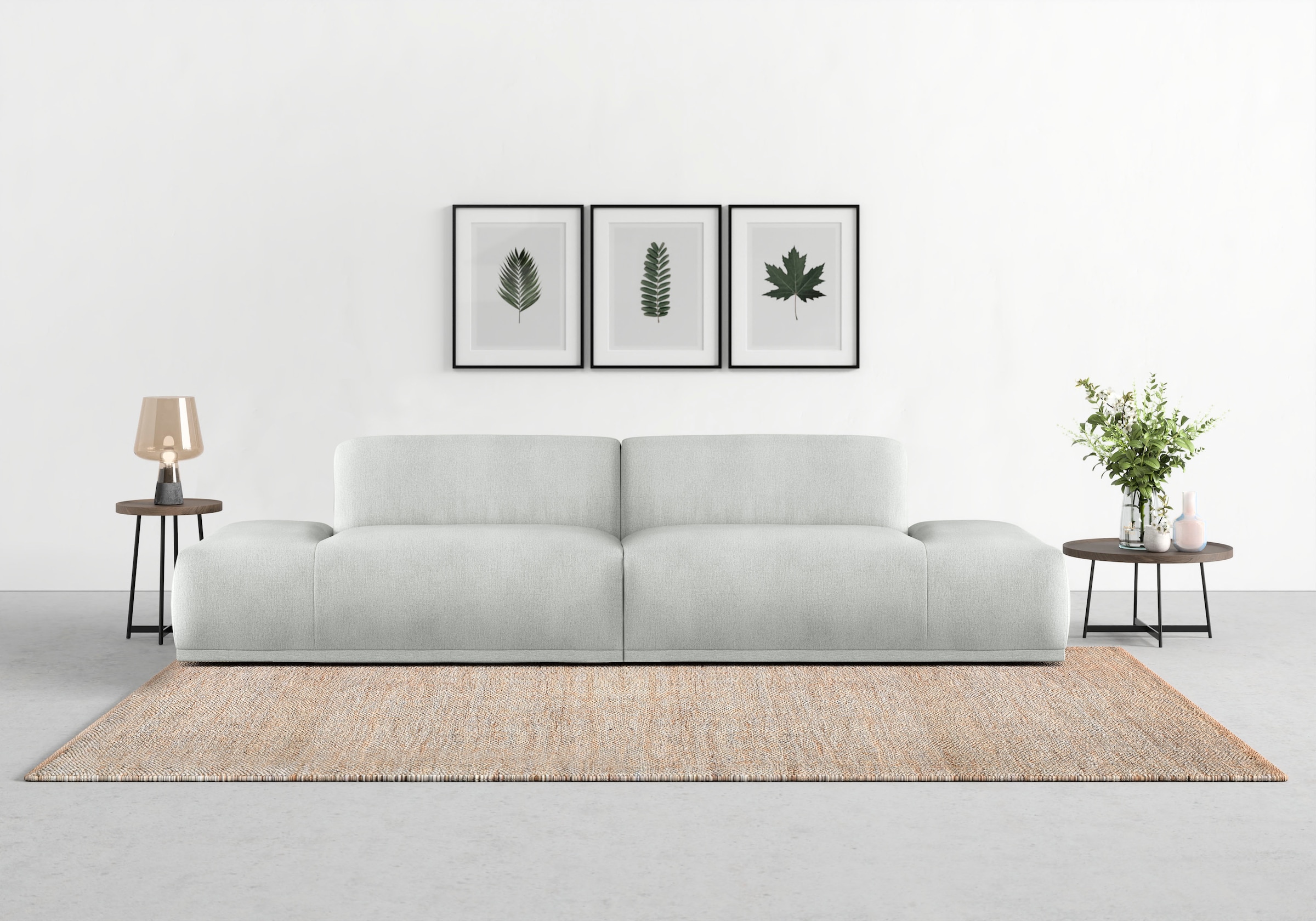 TRENDMANUFAKTUR Big-Sofa "Braga Japandi-Design, toller Sitzkomfort, Designsofa" in moderner Optik, mit hochwertigem Kaltschaum