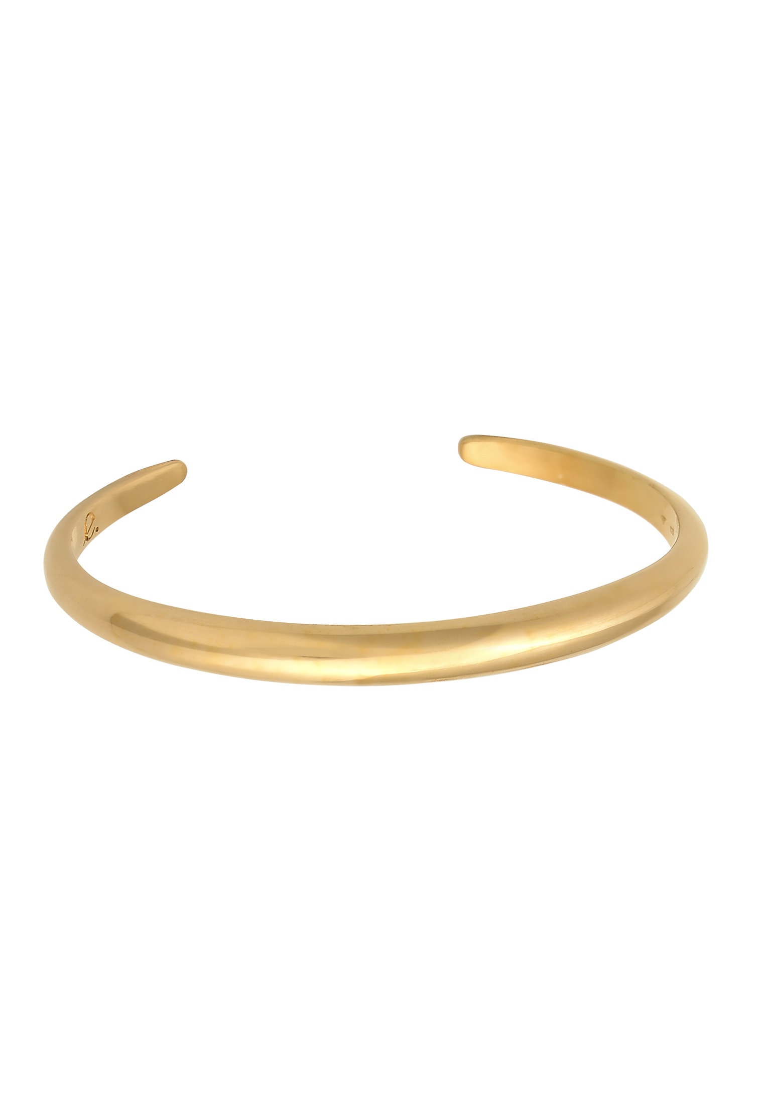 Elli Premium Armreif »Armband Armreif Offen Rund Glänzend Unisex 925 Silber«