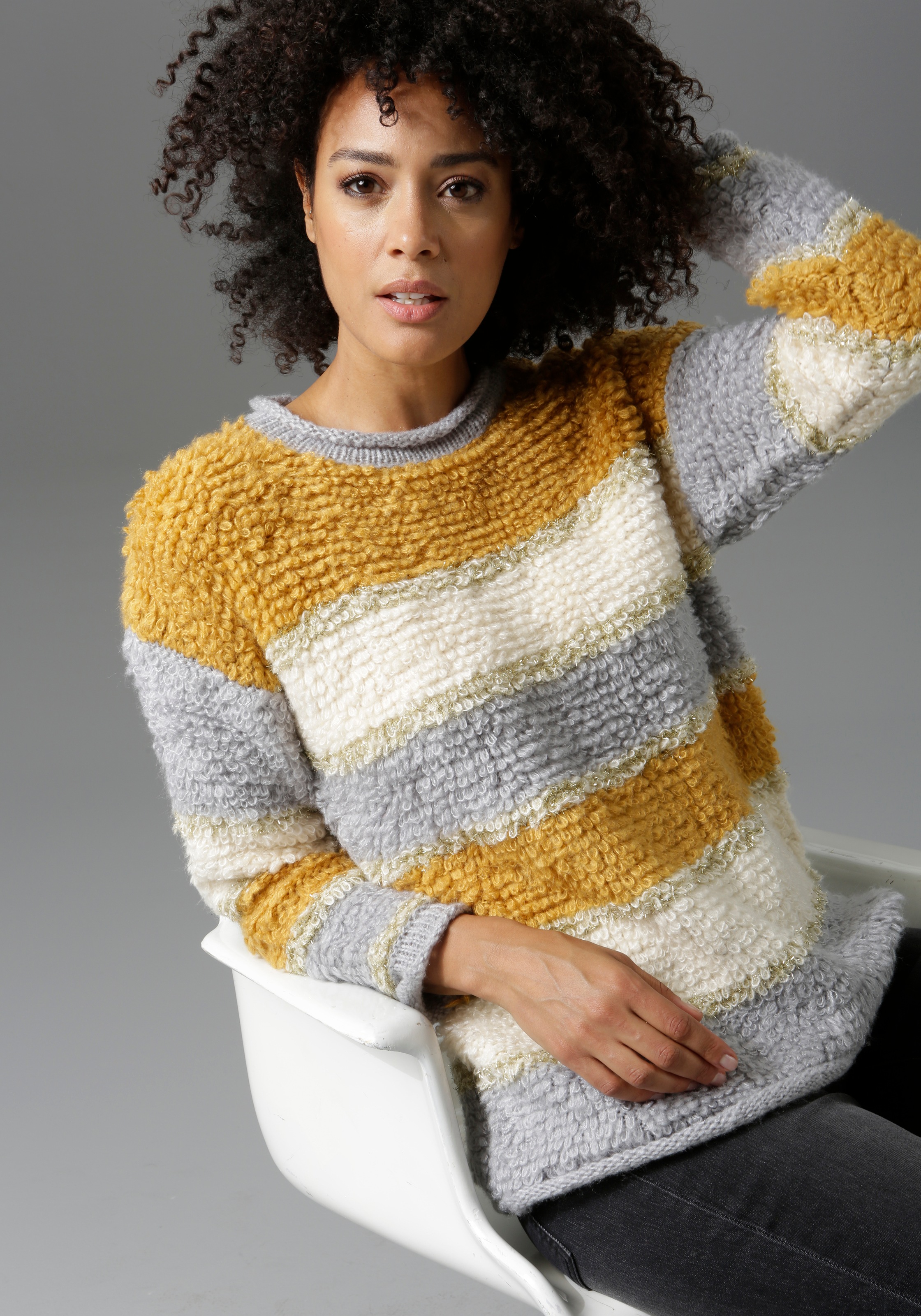 Streifenpullover Fur Damen Kaufen Gestreifte Pullover Baur