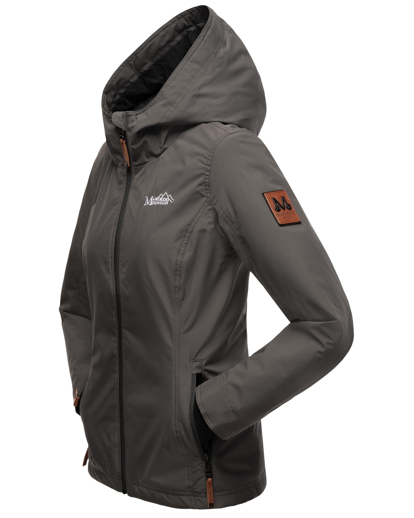 Marikoo Outdoorjacke »Brombeere«, sportliche Übergangsjacke mit Kapuze