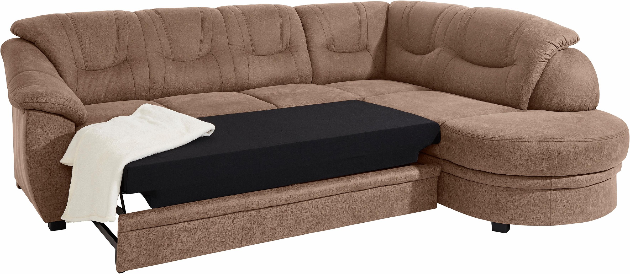 sit&more Ecksofa »Savoni L-Form«, wahlweise mit Bettfunktion
