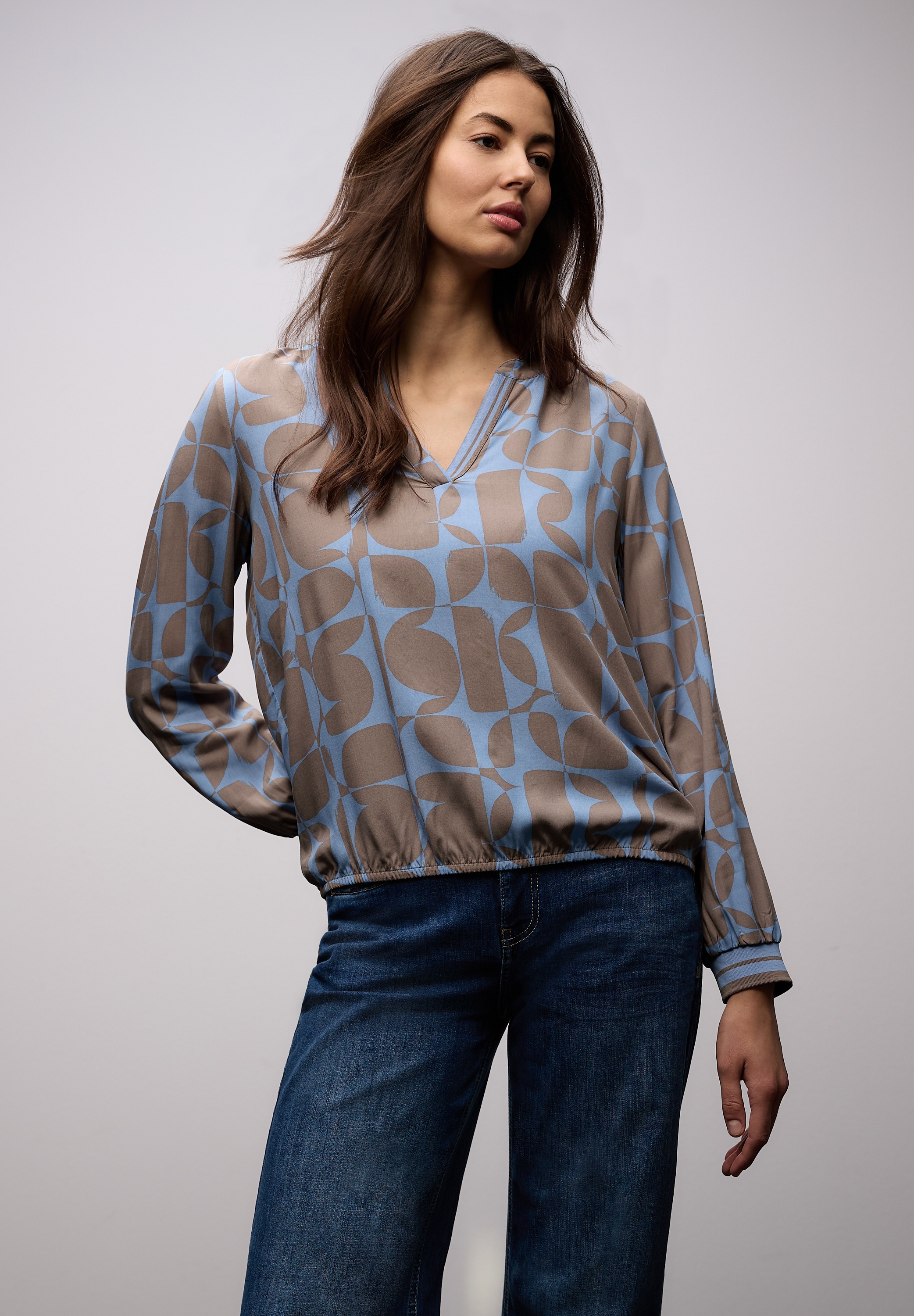 STREET ONE Langarmbluse aus softer Viskose günstig online kaufen