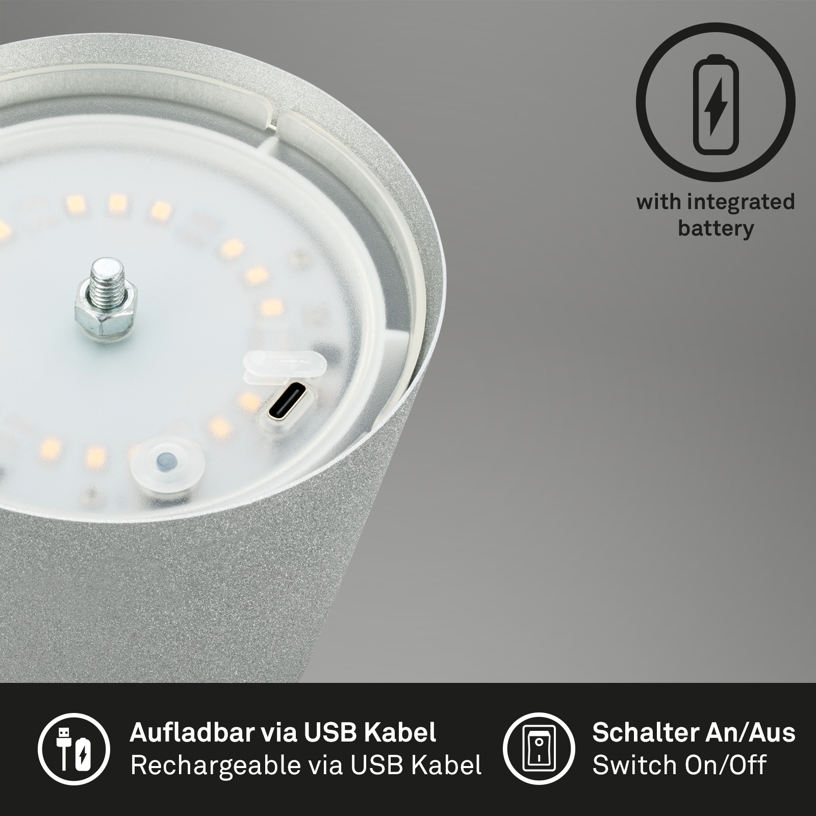 Briloner Leuchten LED Außen-Tischleuchte »Coloris«, Leuchtmittel LED-Modul | LED fest integriert