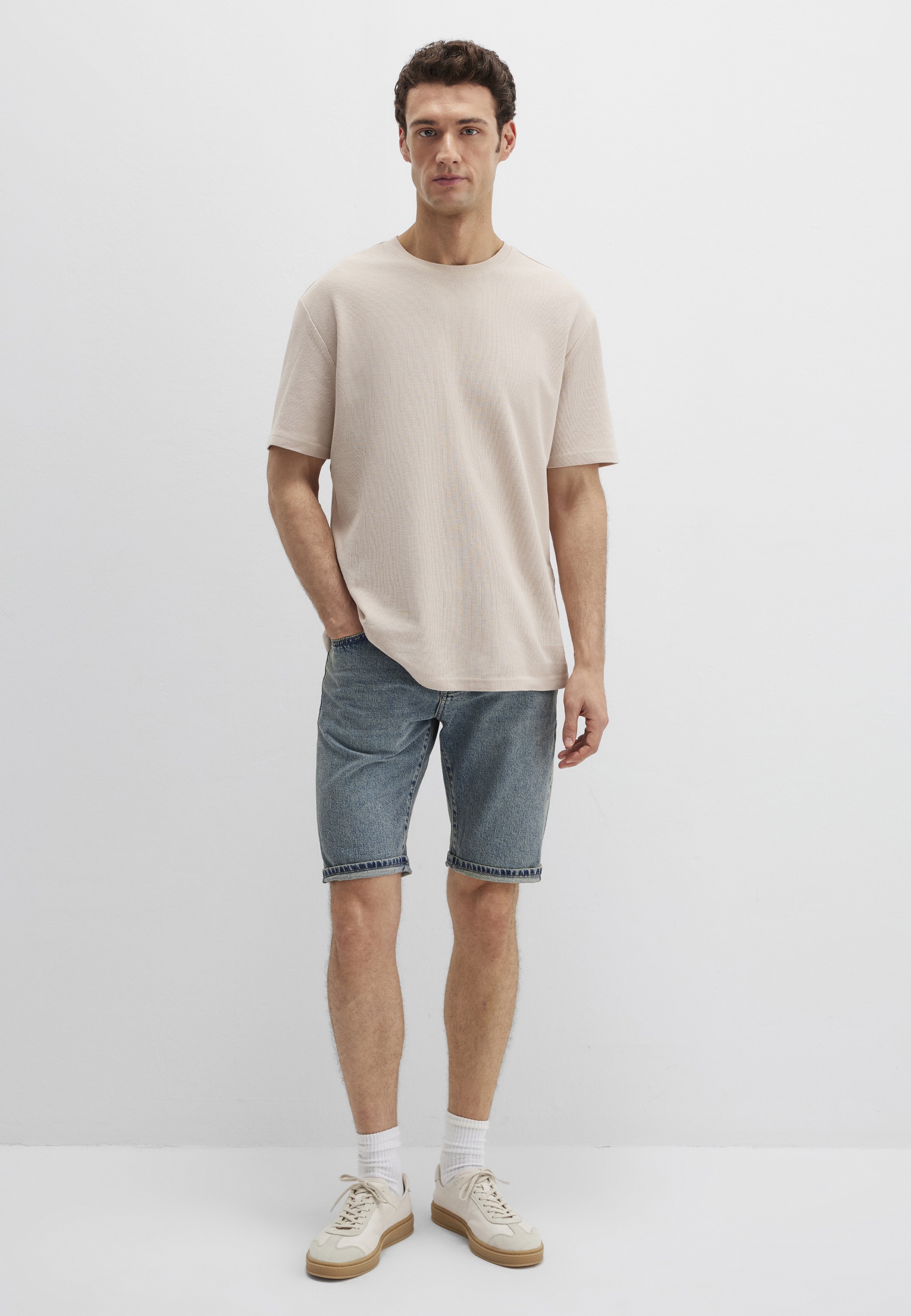 Mavi T-Shirt »SHORT SLEEVE TEE« Strukturiertes T-Shirt