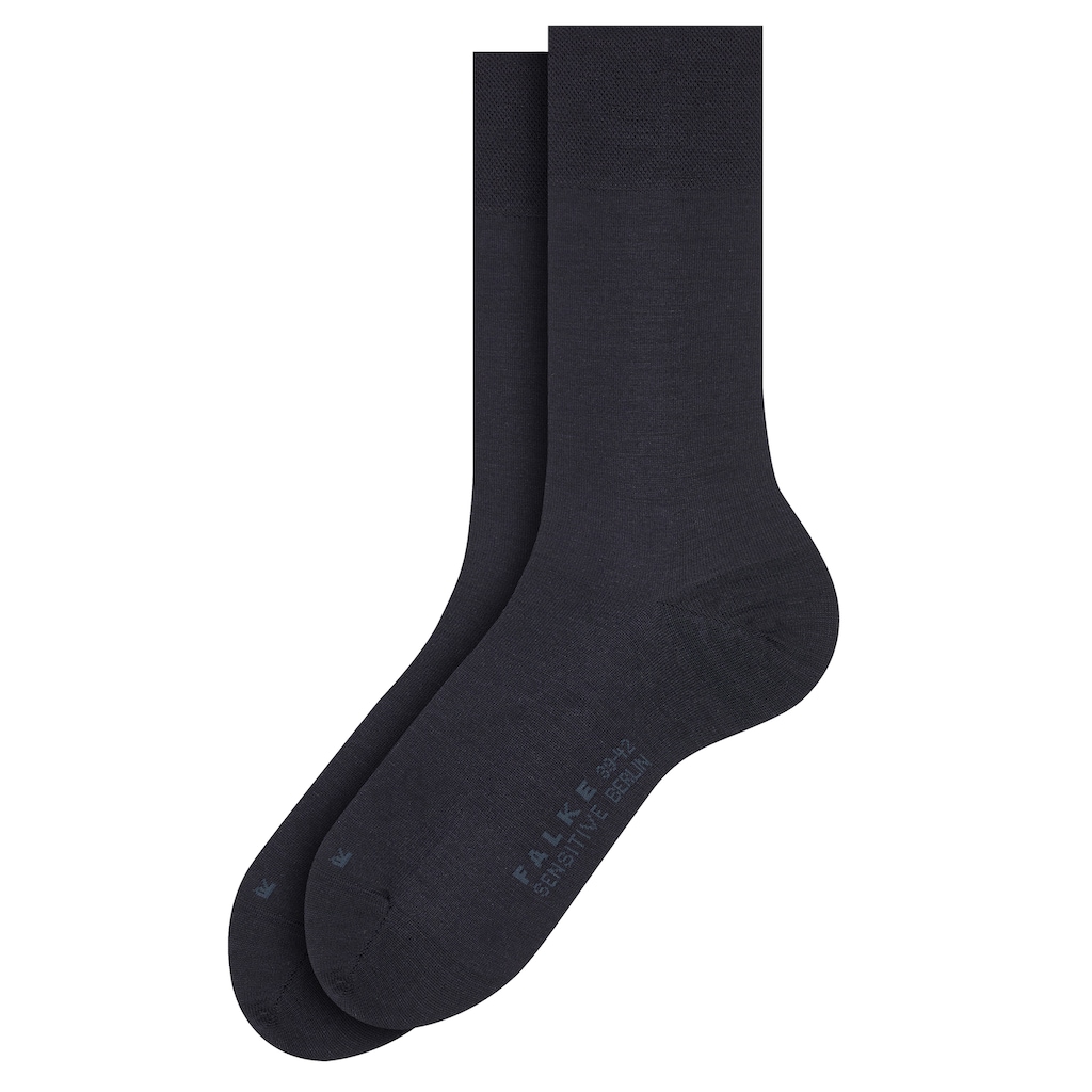 FALKE Socken »Sensitive Berlin«, (Packung, 2 Paar), mit sensitve Bündchen ohne Gummi