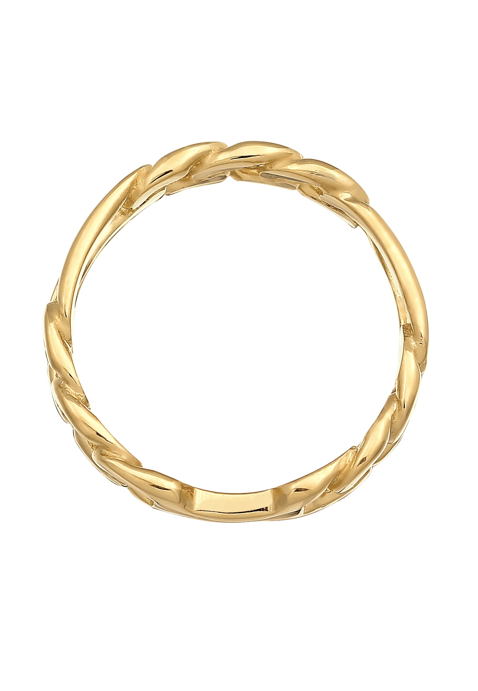 Elli Fingerring »Bandring Figaro Panzer Glieder Chunky 925 Silber«