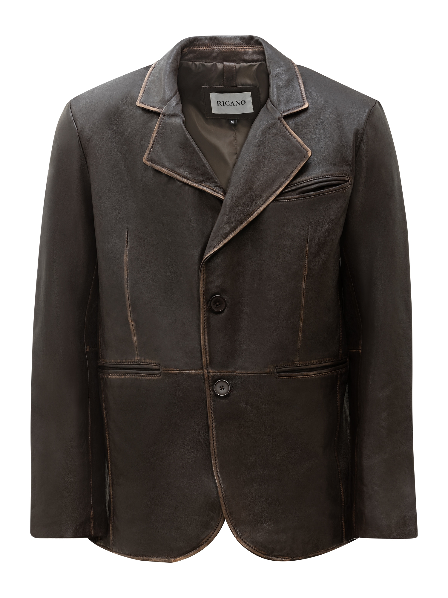 RICANO Lederjacke "Lederjacke Ricardo" Handgefertigt aus echtem Leder
