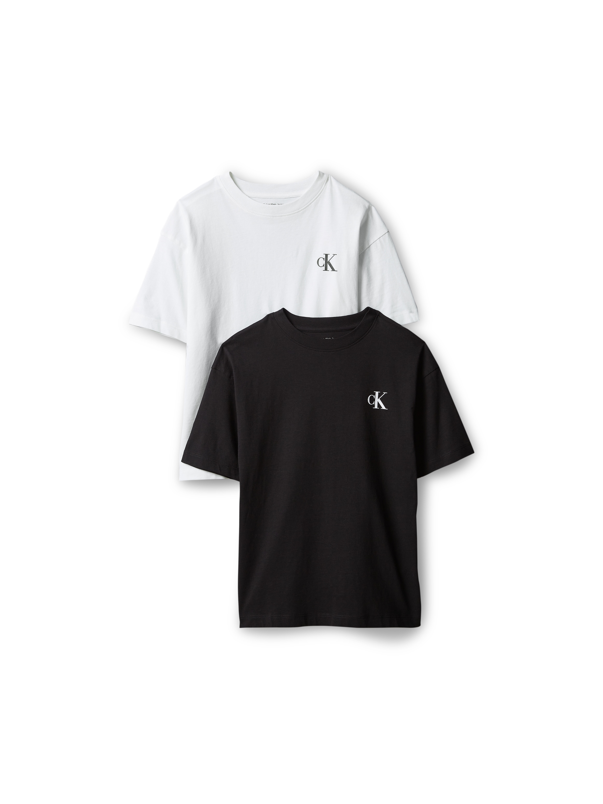 Calvin Klein Jeans T-Shirt Packung, 2 Reine Baumwolle, Regular Fit, Logodruck