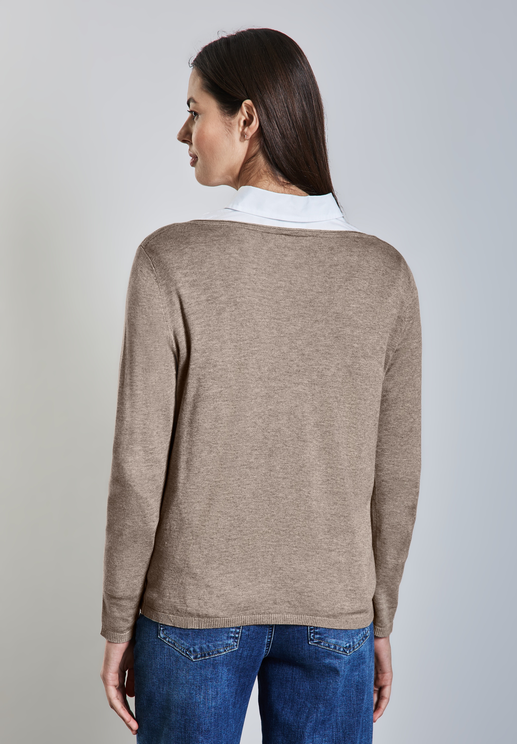 STREET ONE Strickpullover, mit U-Boot-Ausschnitt