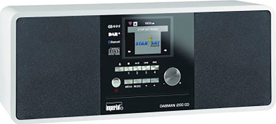 IMPERIAL by TELESTAR Digitalradio (DAB+) 20 Digitalradio mit (Ethernet) | WLAN) »DABMAN (Stereo UKW, W), (DAB+)-UKW (Bluetooth-WLAN-LAN i200 Sound, mit CD«, CD-Player BAUR RDS-Internetradio