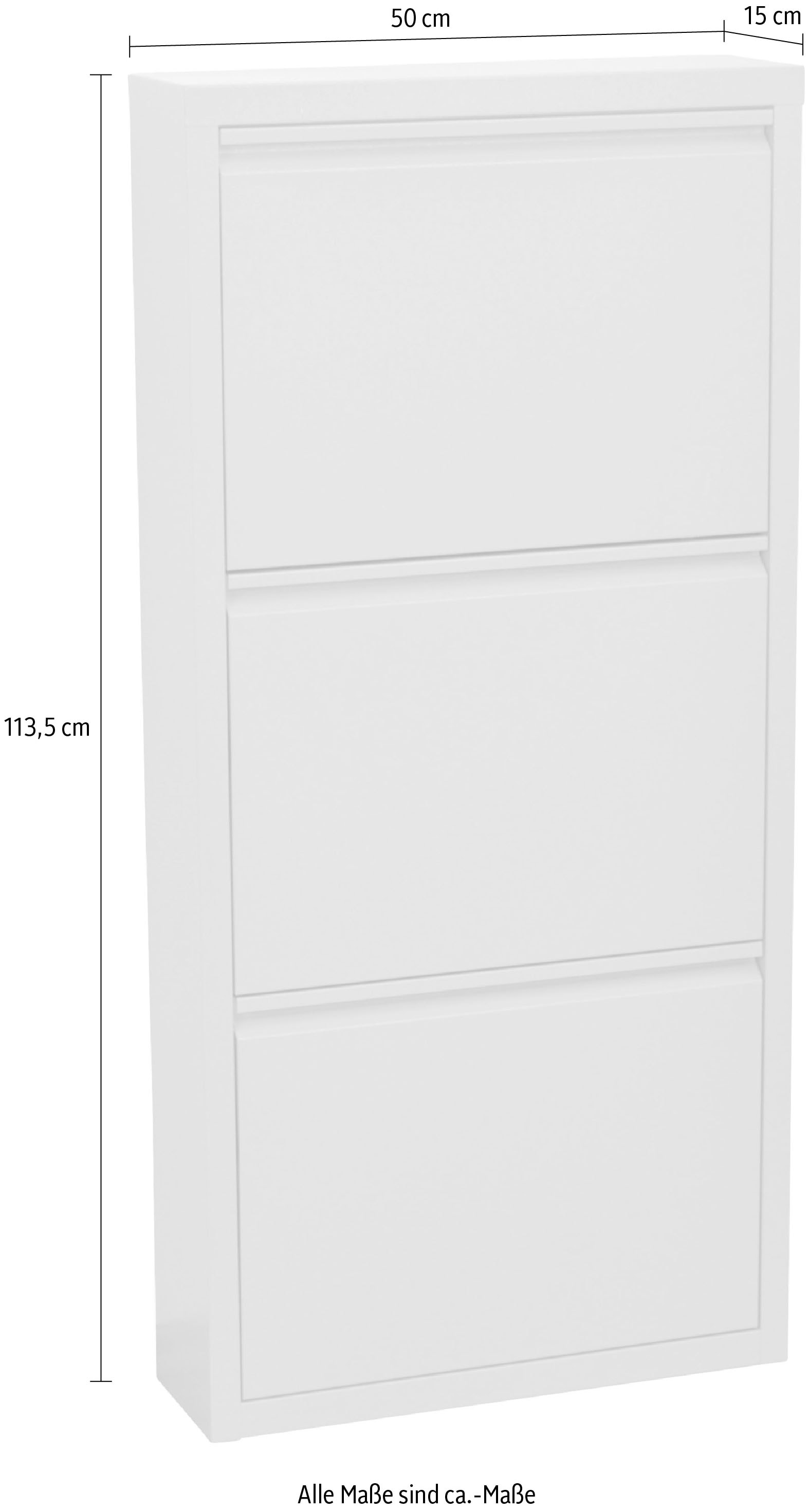 INOSIGN Schuhschrank »Melika«, aus Metall, 3 Schuhklappen, Höhe 113,5 cm