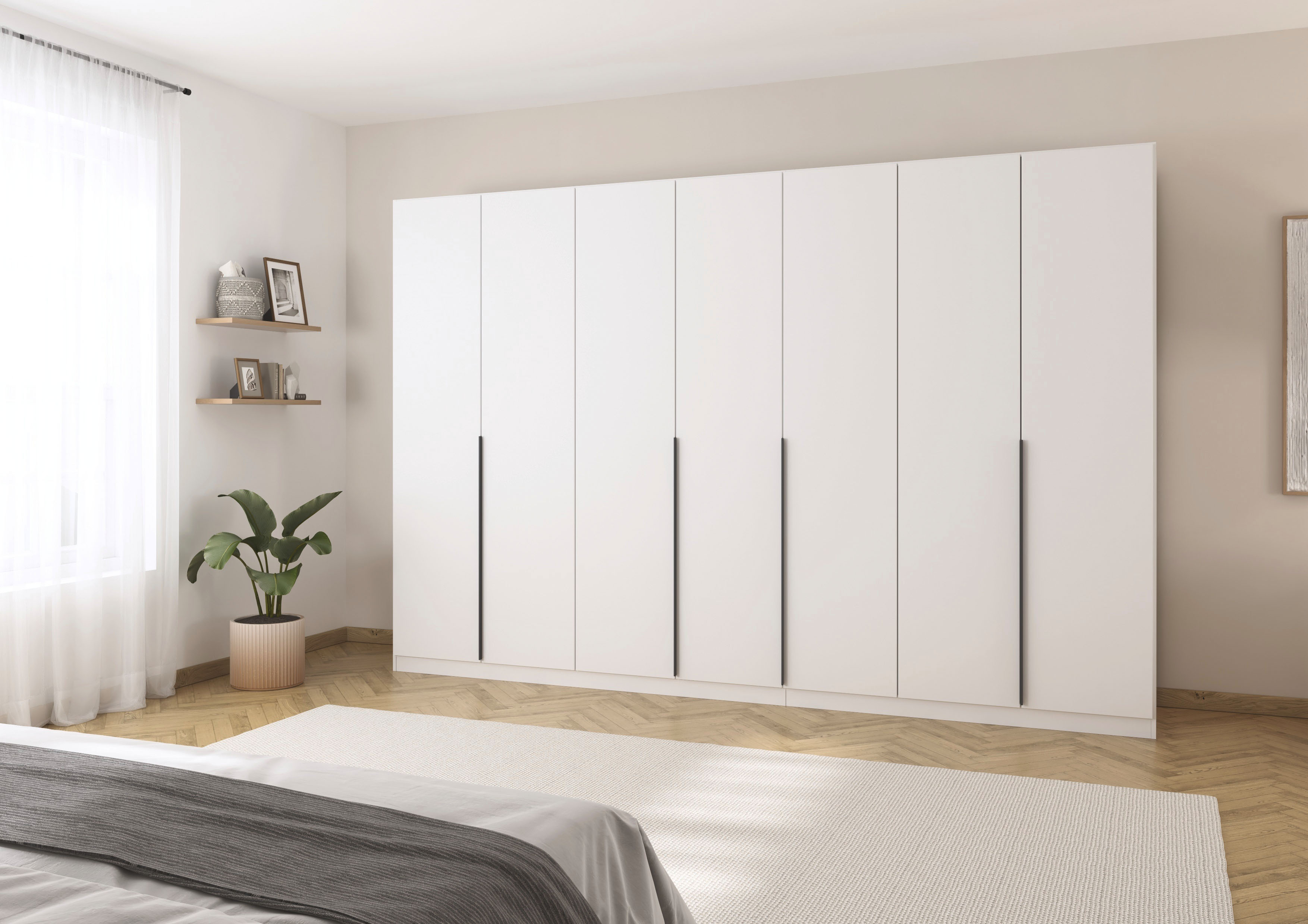Thumbnail - rauch Drehtürenschrank "Kleiderschrank Schrank Garderobe AGORDO TOPSELLER Schlafzimmer", (in zwei Griff-Farben mit Dekor...