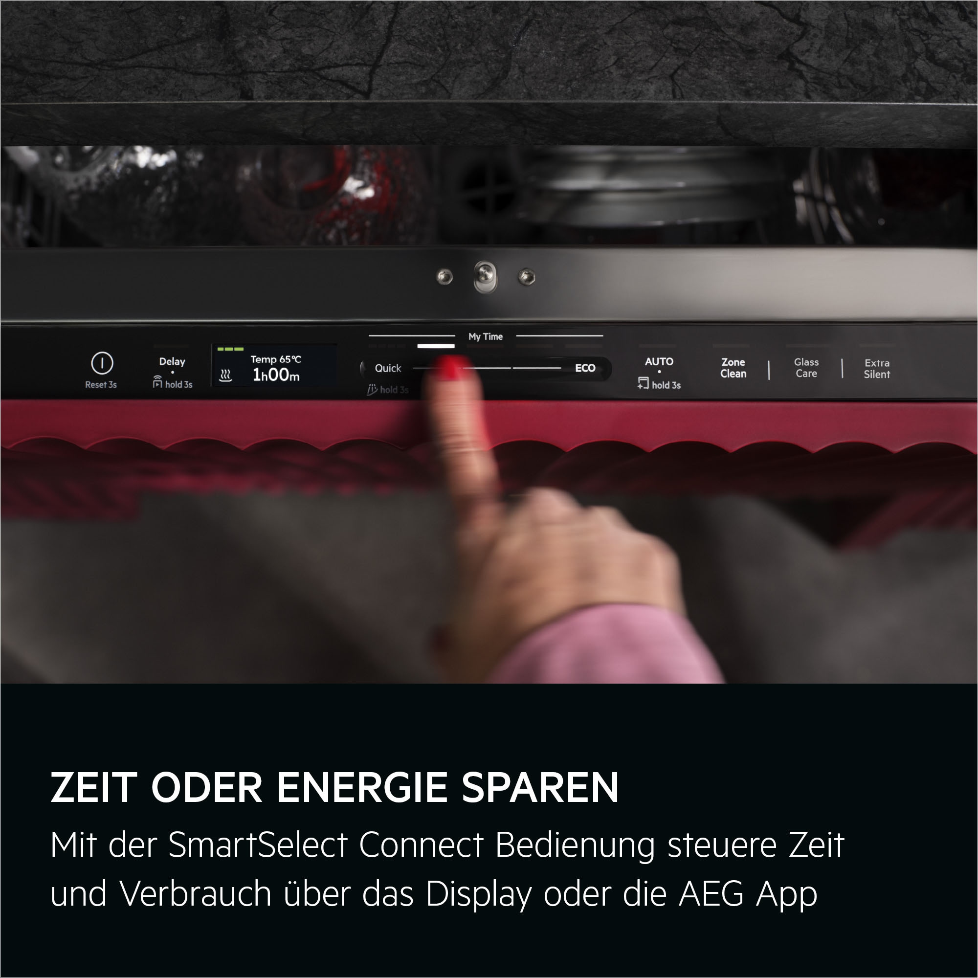 AEG vollintegrierbarer Geschirrspüler 9000 XXL »GI9700X4PC« Leise Spülmaschine 36dB ComfortLift: Be- & Entladen ohne Bücken