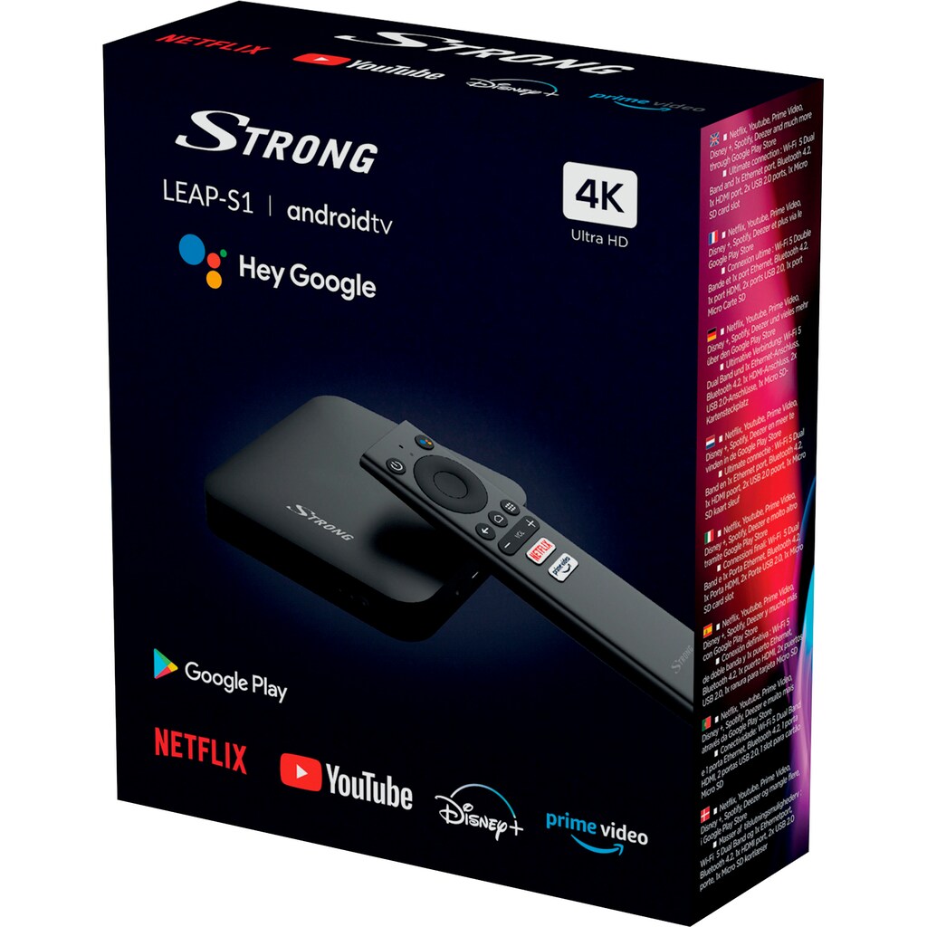 Strong Streaming-Box »LEAP-S1 Android TV«, (1 St.)