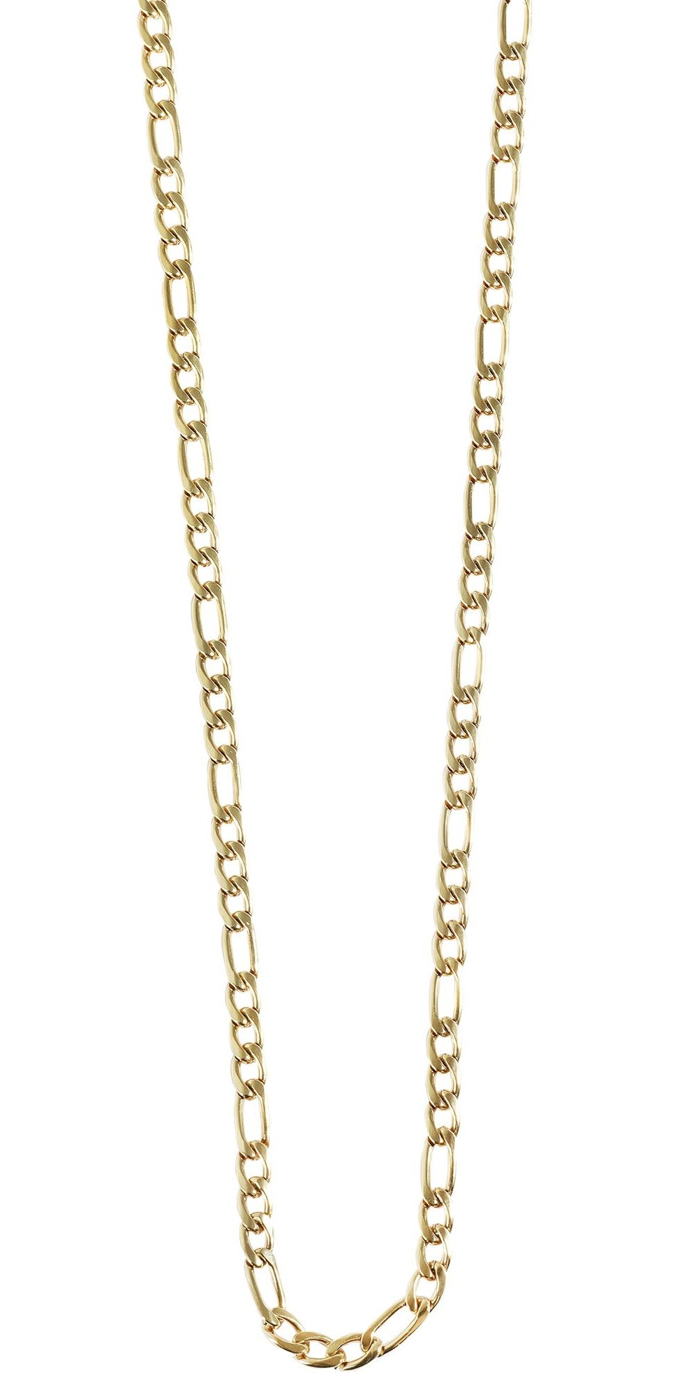 Adelia´s Kette ohne Anhänger »Unisex Halskette – Figarokette aus Edelstahl 60 cm« Ideal als Geschenk – dezent und elegant