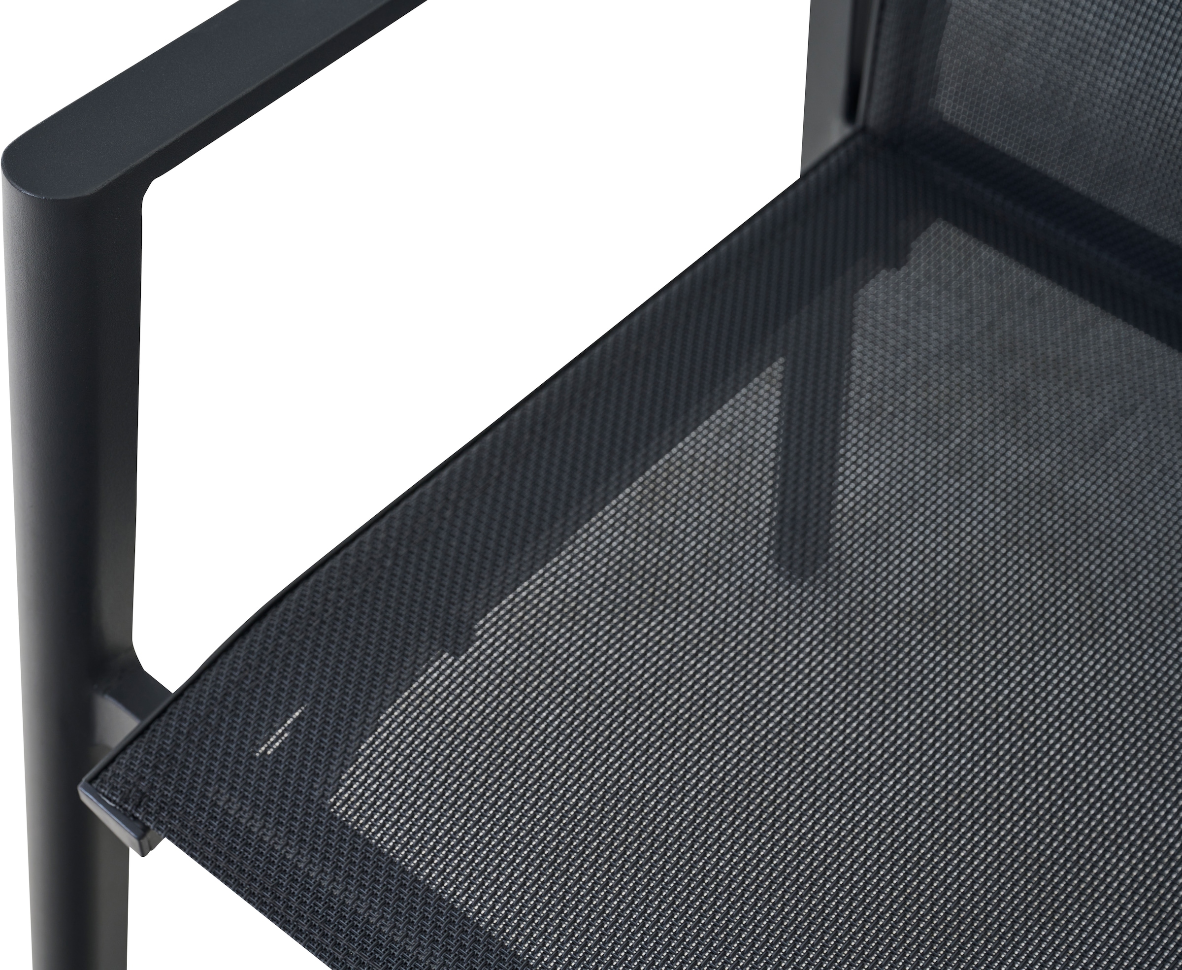 Siena Garden Gartensessel »BOLOGNA Stapelsessel, anthrazit« Aluminiumgestell, Ranotex® Bezug