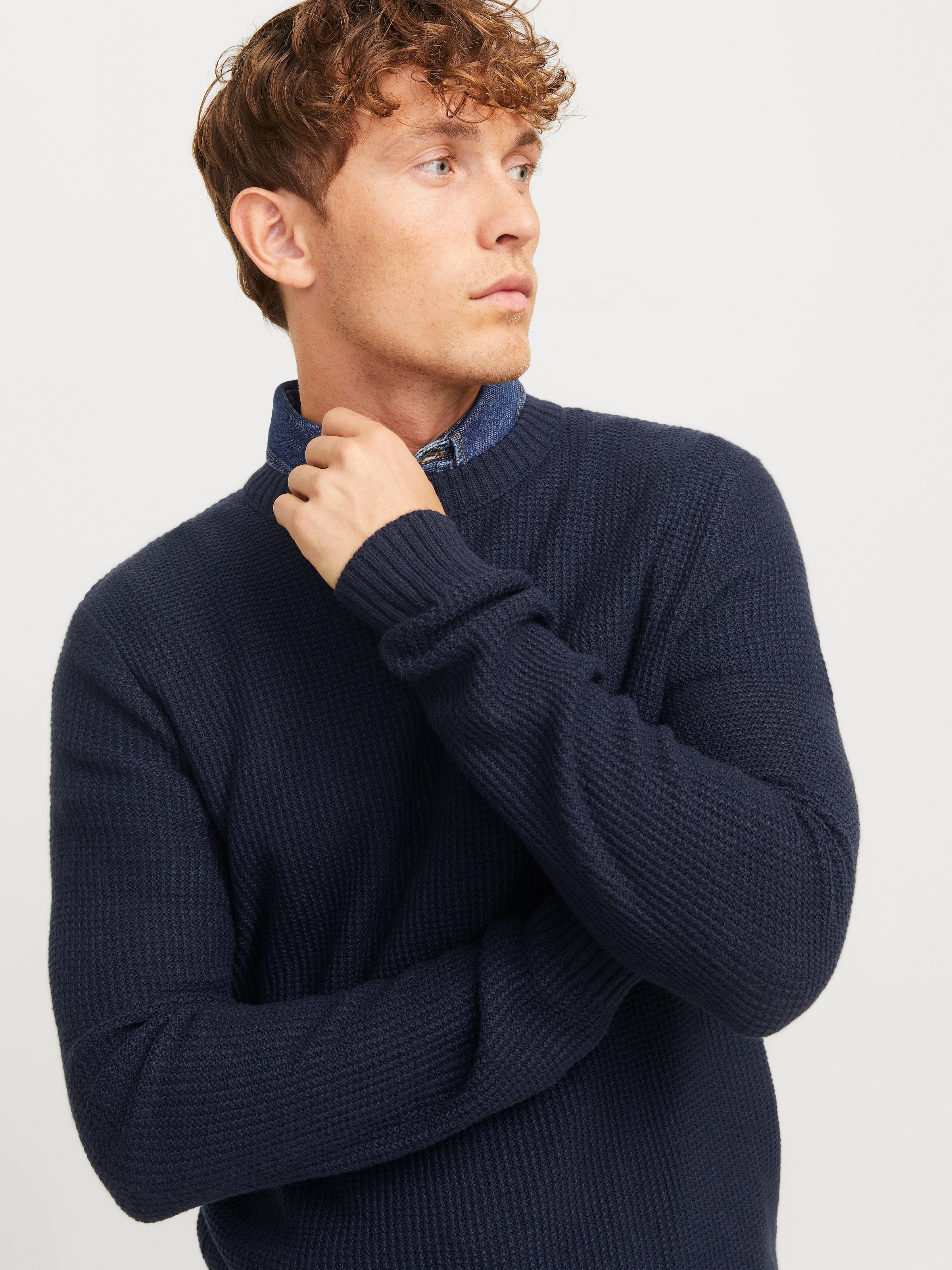 Jack & Jones Rundhalspullover "JJROY KNIT CREW NECK" günstig online kaufen