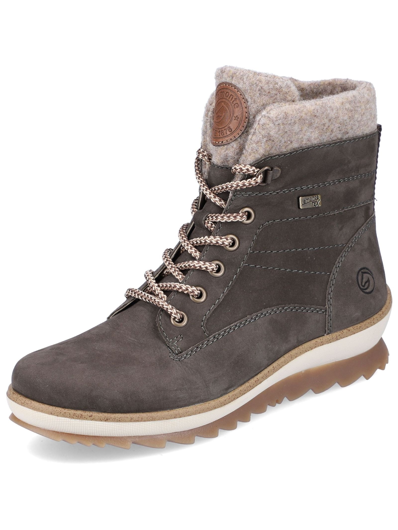 Remonte Schnürstiefelette "Remonte Stiefelette Veloursleder" günstig online kaufen