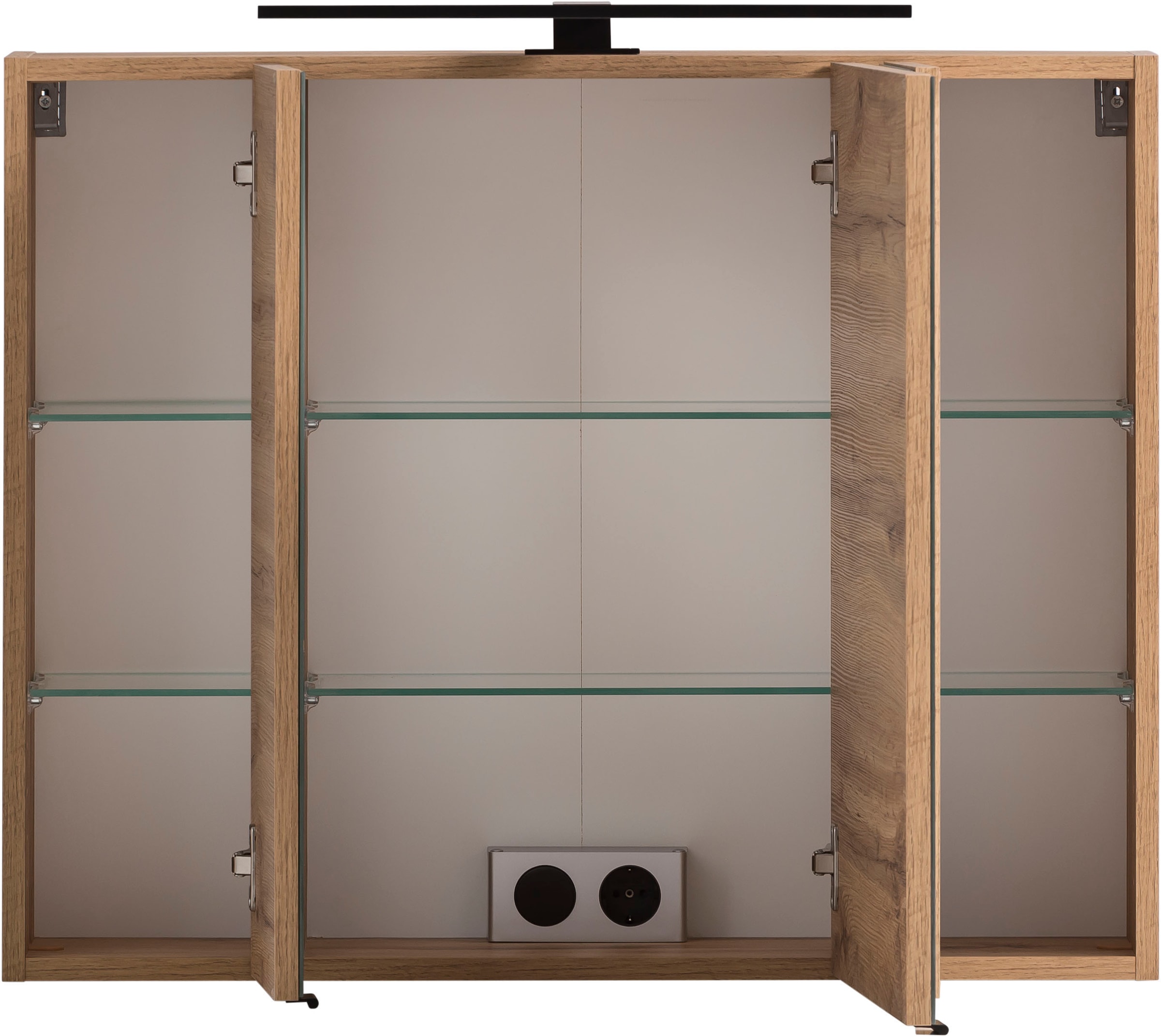 welltime Badmöbel-Set »Lana«, (Komplett-Set, 2 St.), Badezimmer-Set, 2-teilig, inkl. Waschbecken, 80 cm breit