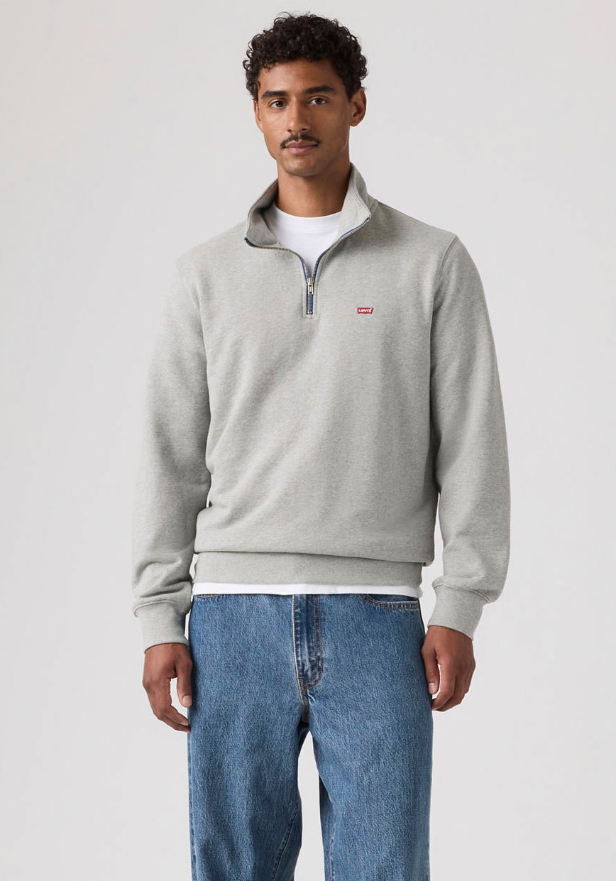 Levis Sweatshirt "ORIGINAL HM 1/4 ZIP", mit Troyer-Kragen und Logo-Stickere günstig online kaufen