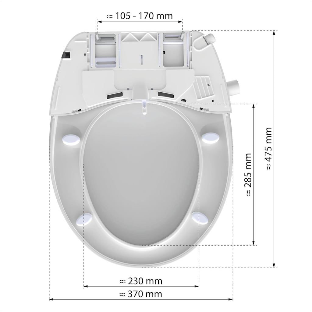 Eisl Dusch-WC-Sitz »Bidet Einsatz«