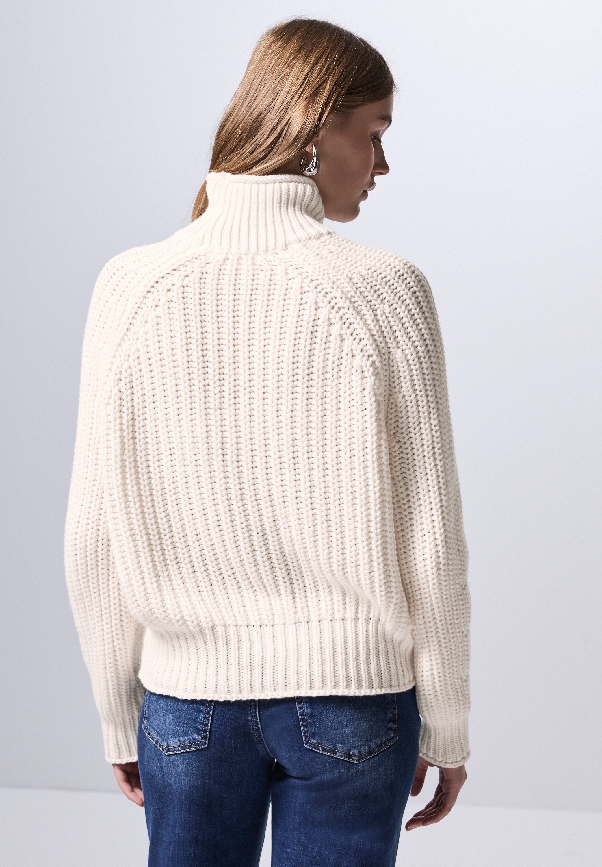 STREET ONE STUDIO Strickpullover, im soften Baumwoll-Mix günstig online kaufen