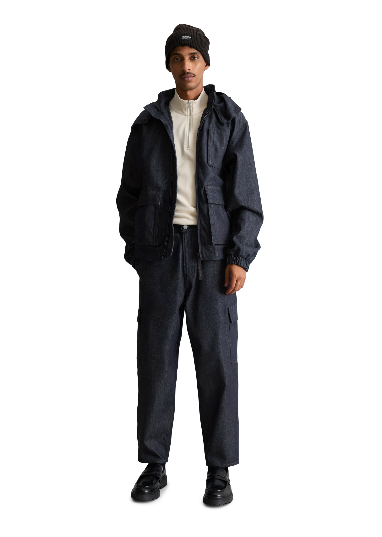 Marc O'Polo DENIM Jeansjacke »made with Orange Fiber« ohne Kapuze