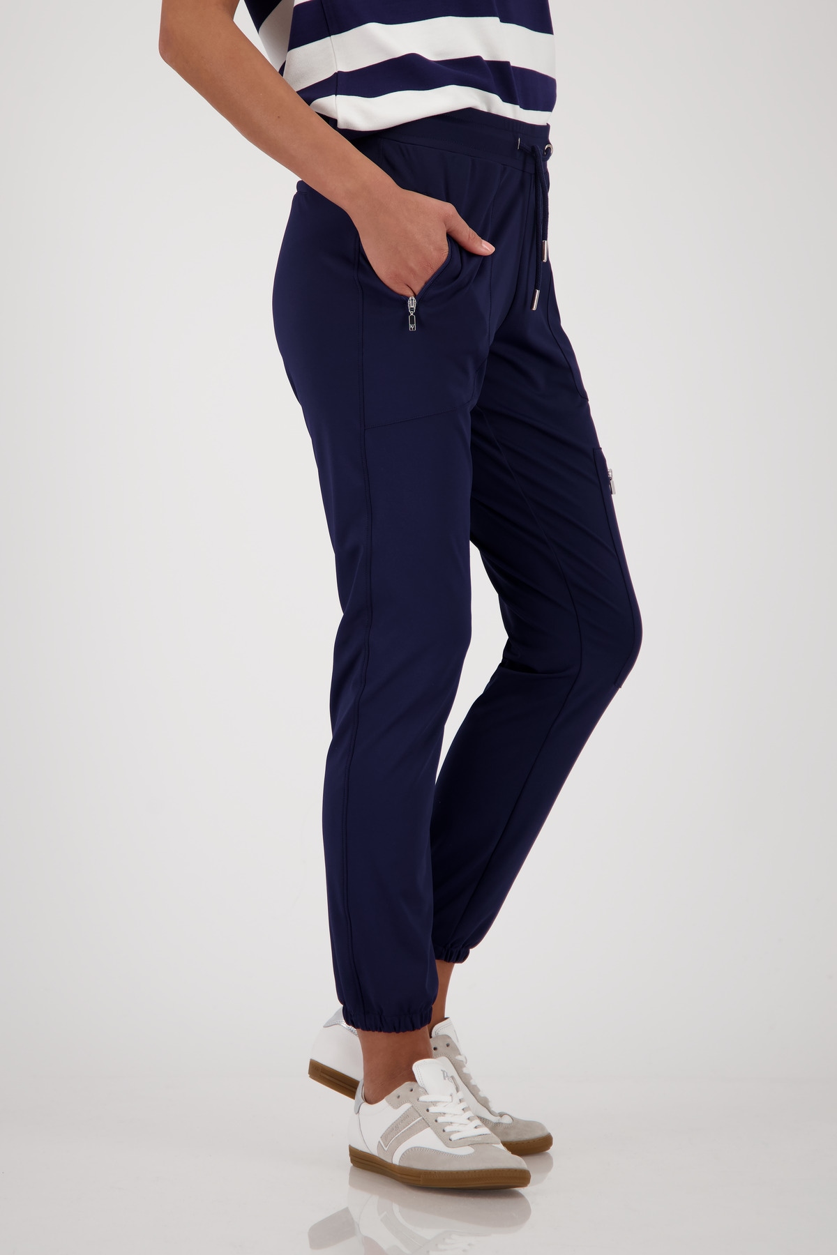 Monari Cargohose »Hose Jersey Cargo 72cm«, Mit elastischem Bund