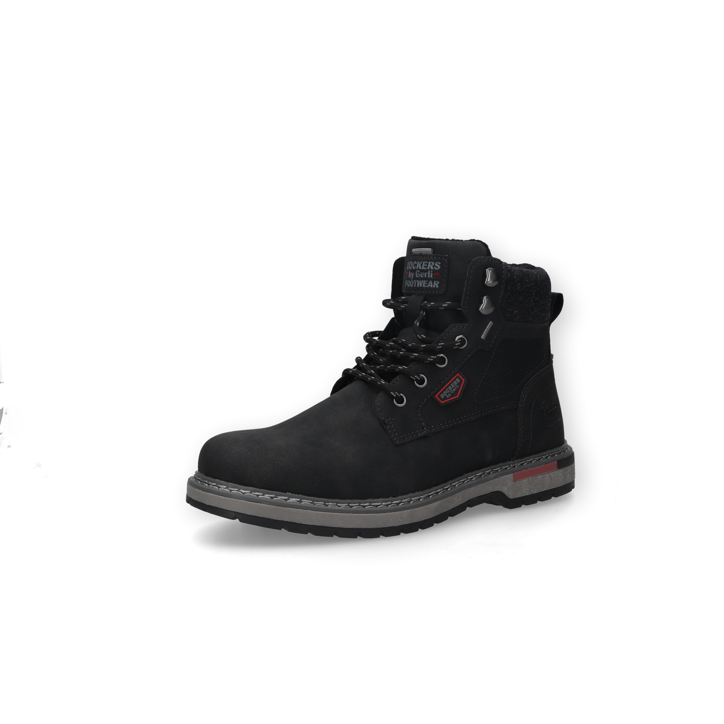 Dockers by Gerli Schnürboots Schnürstiefelette, Workerboots mit Reißverschluss