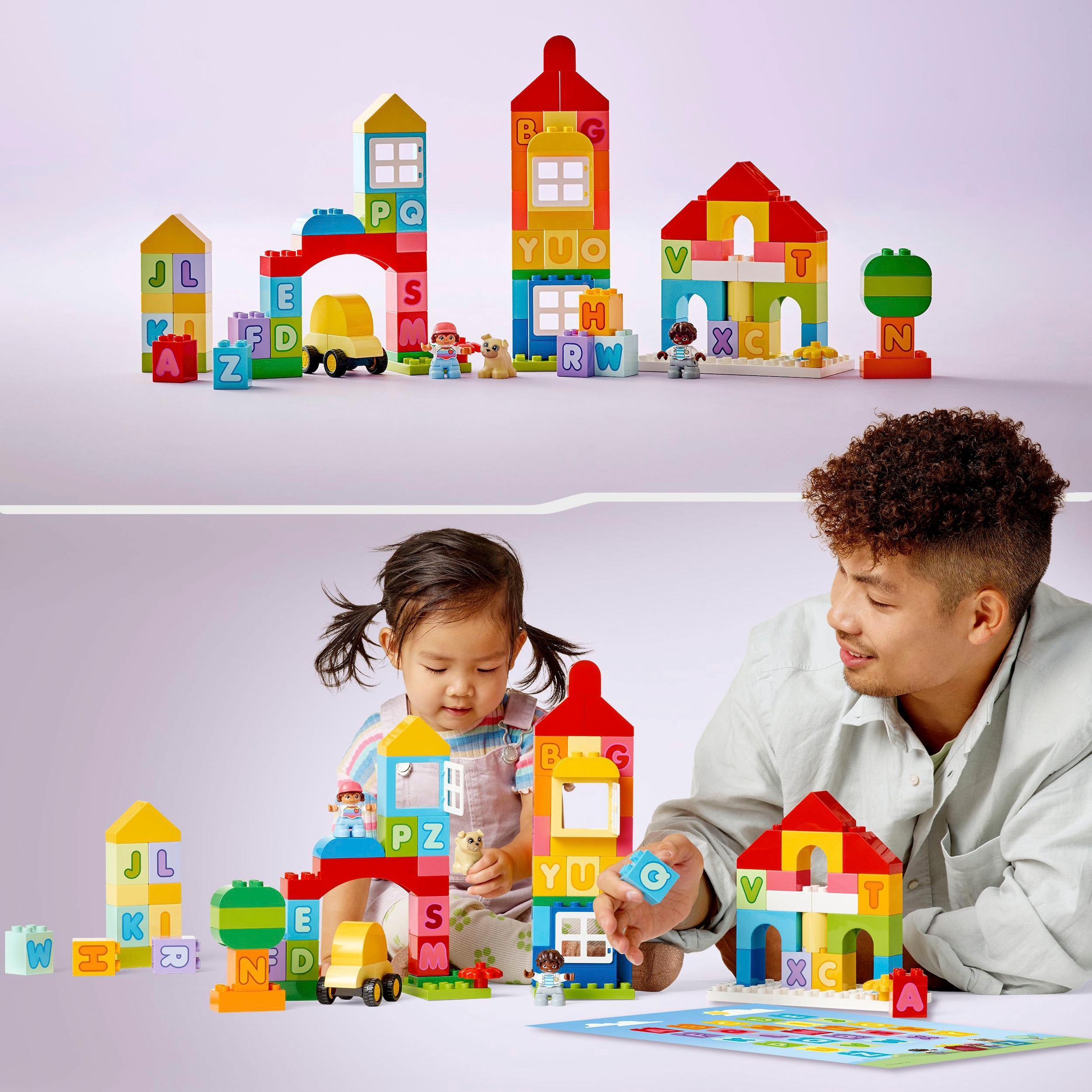 LEGO® Konstruktionsspielsteine »ABC-Stadt (10935), LEGO® DUPLO Classic«, (87 St.), Seltenes Set; Made in Europe