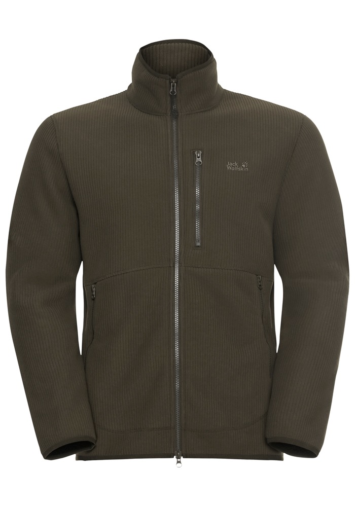 Jack Wolfskin Fleecejacke »LAKE RIDGE JKT M«, Winddicht, atmungsaktiv, Übergangsjacke
