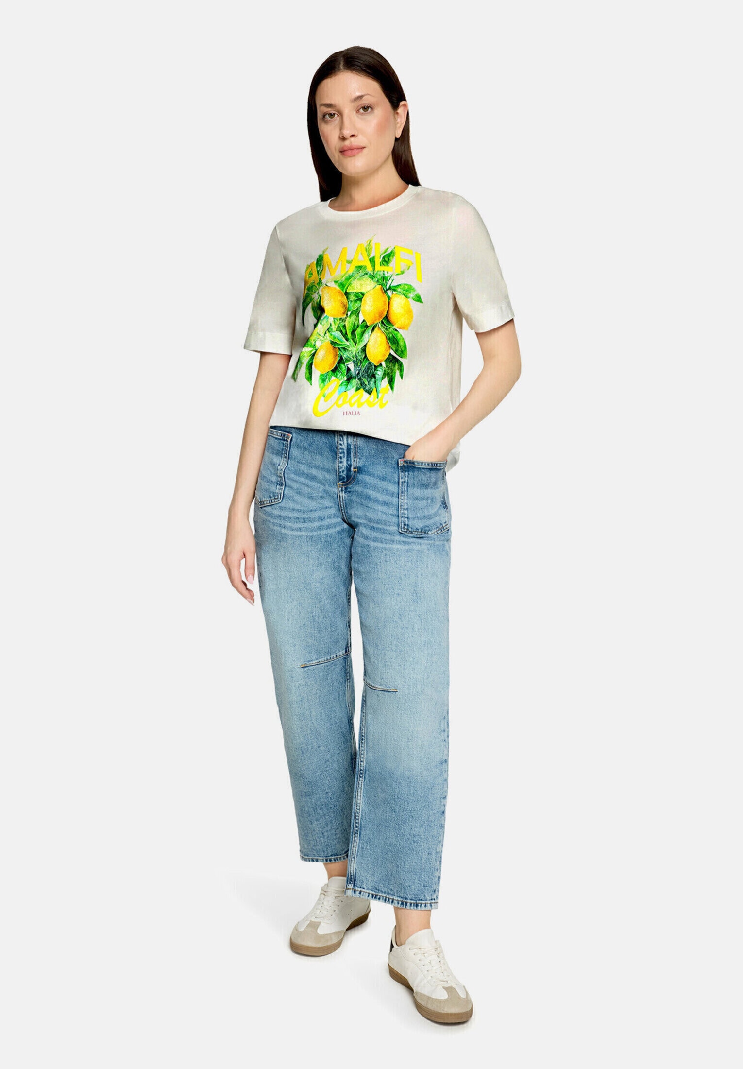 Cartoon Kurzarmshirt "Damen mit Rundhalsausschnitt" 1 tlg.