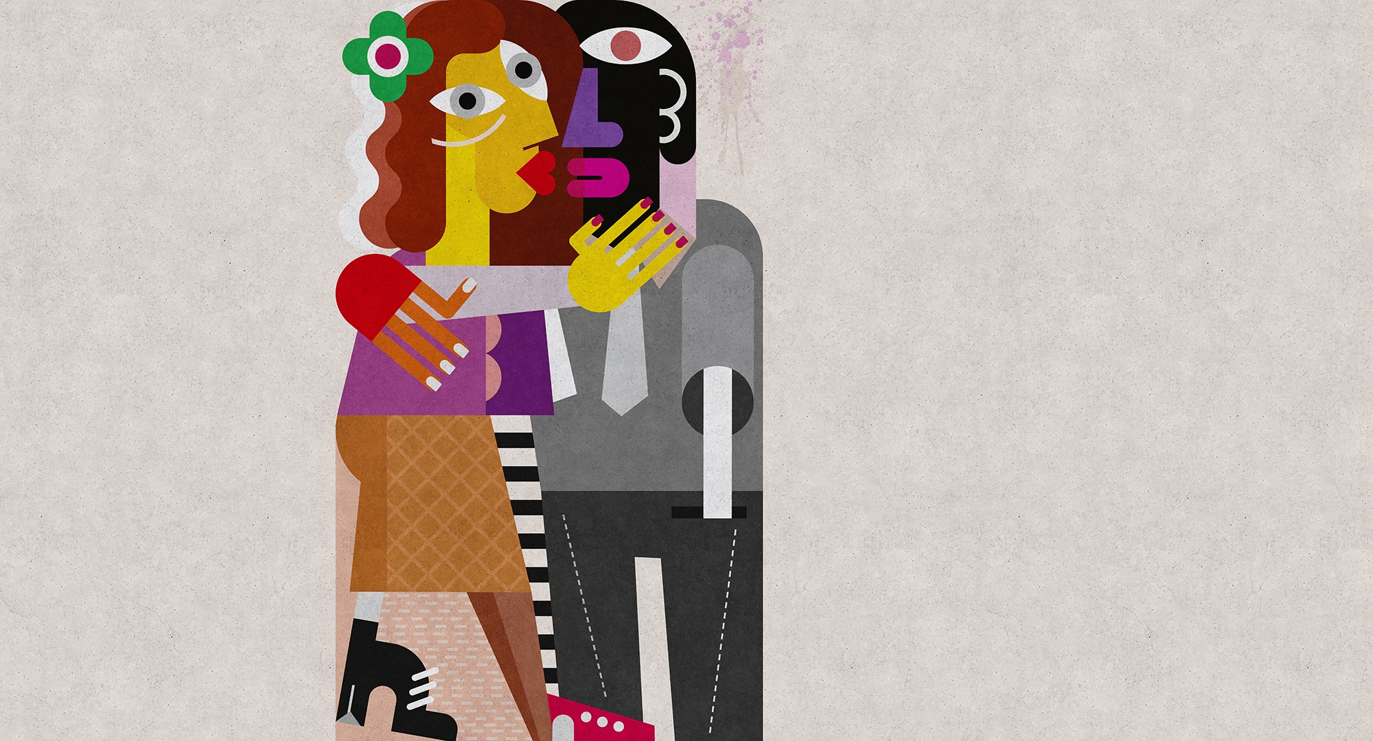 living walls Fototapetas »Walls by Patel Couples 2«...