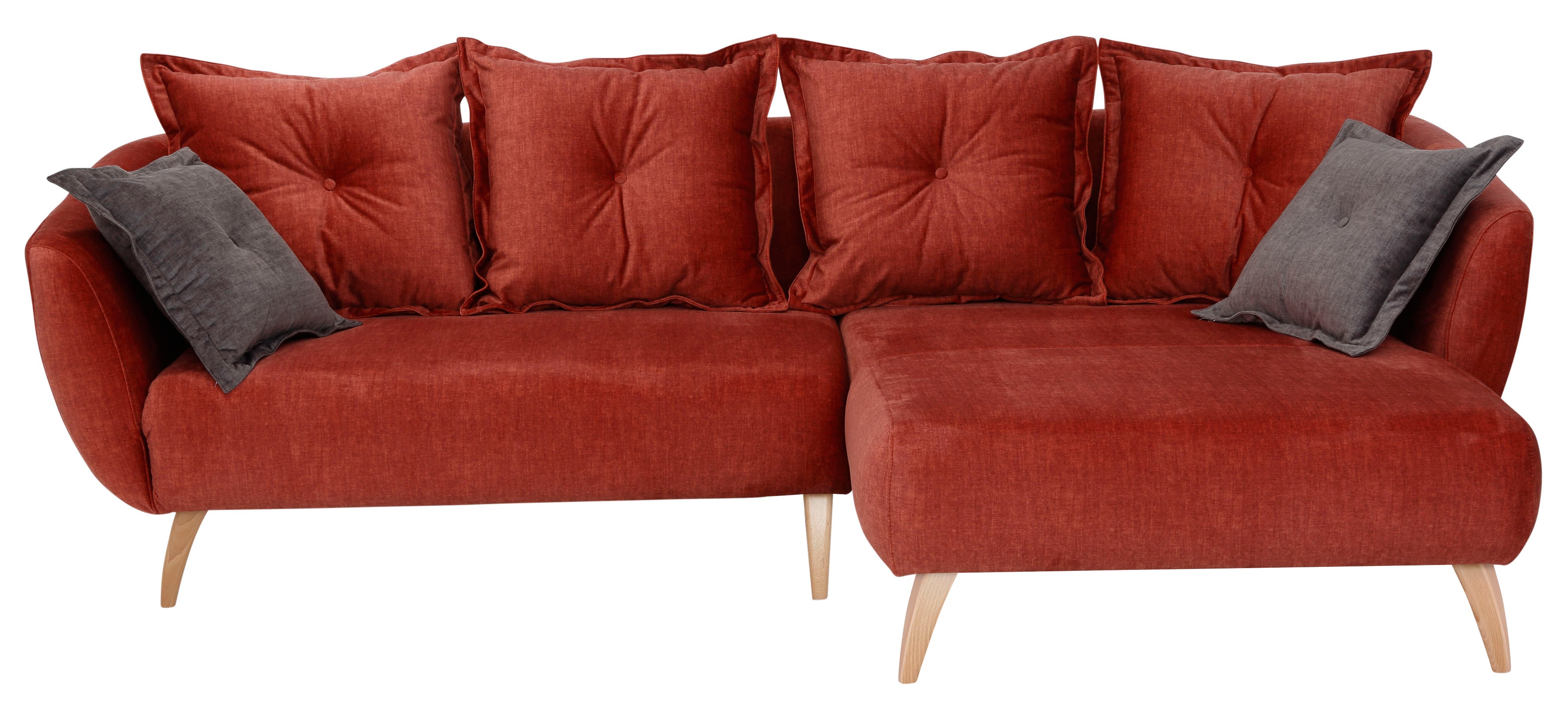 Thumbnail - Home affaire Ecksofa "Baggio formschöne Polsterecke, bequem, Breite 277cm, L-Form", Zierkissen inklusive
