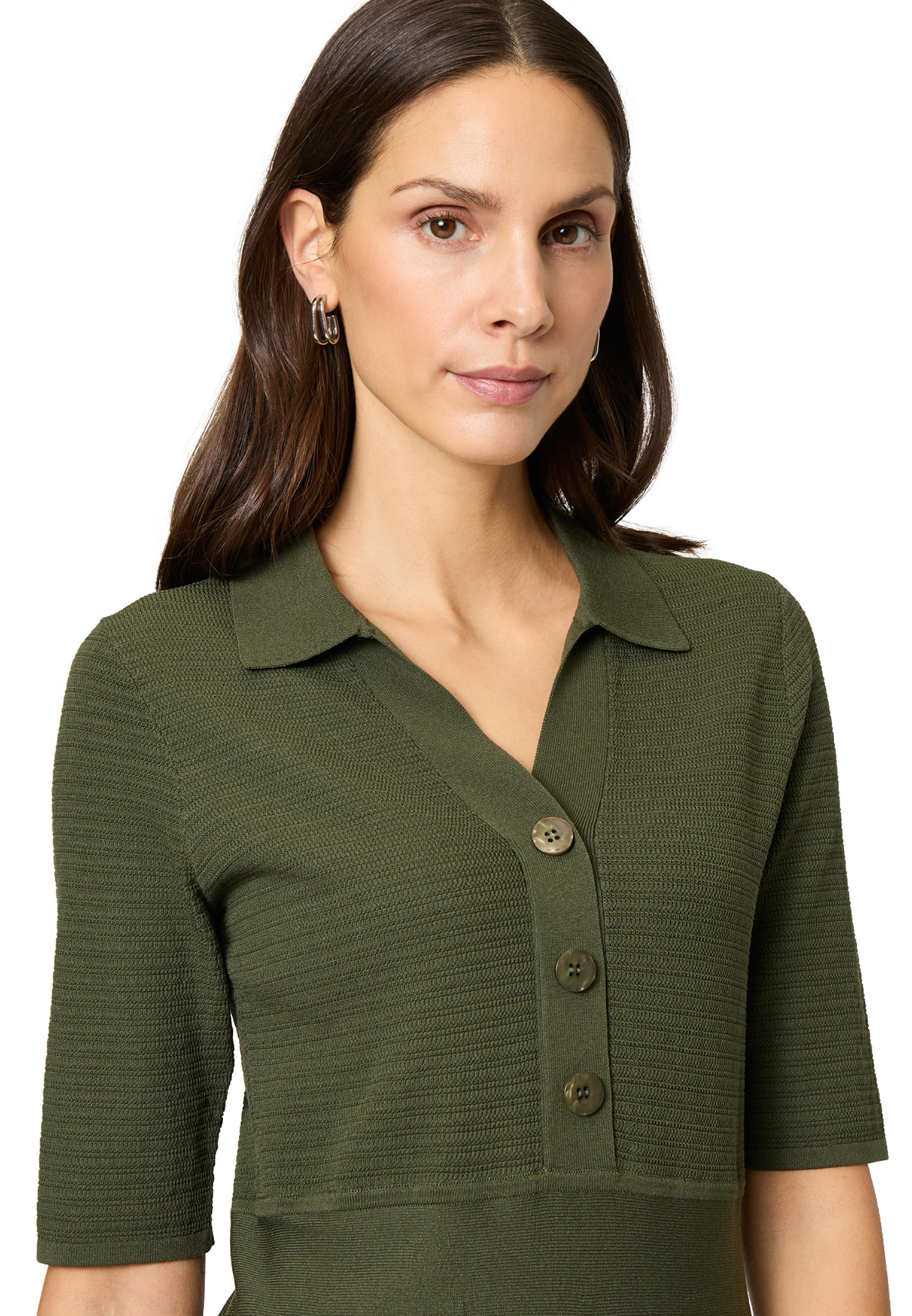 Zero Strickkleid »zero Strickkleid mit Knopfleiste«, Knopfleiste