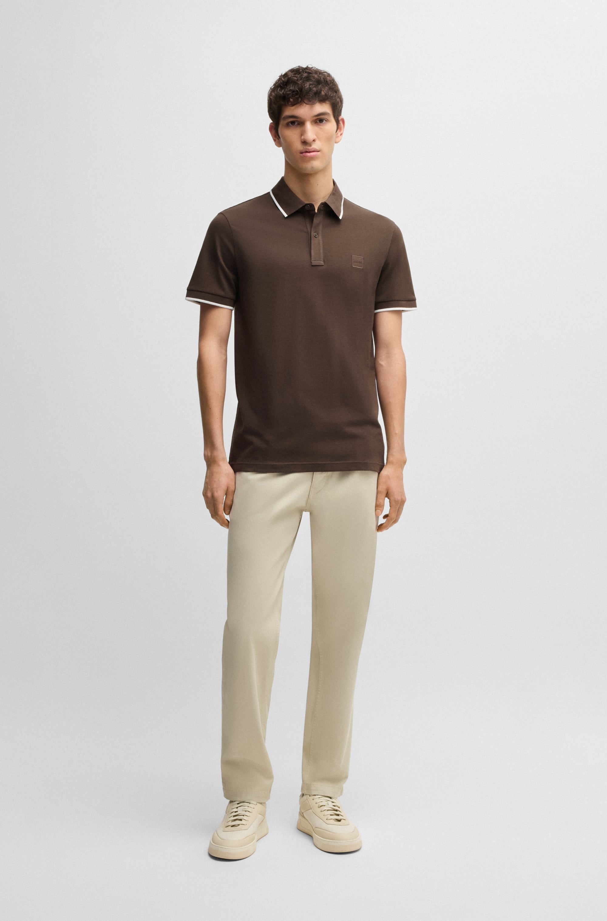 BOSS ORANGE Poloshirt »Passertip«, mit BOSS Logo-Badge