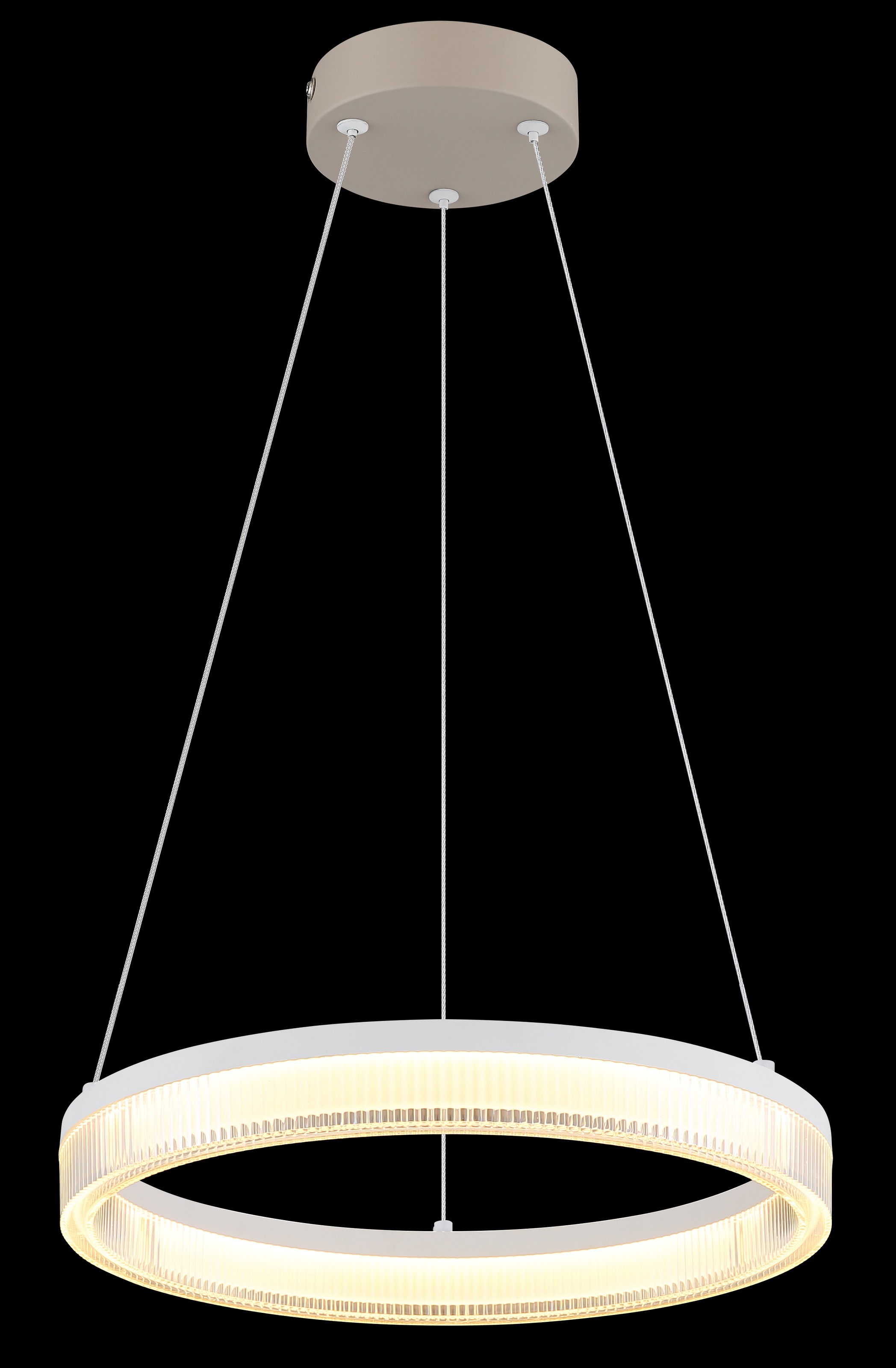 GLOBO LIGHTING Hängeleuchte »ZARA« LED-Modul 1 Stk. Warmweiß LED Hängeleuchte für Esszimmer sandfarben