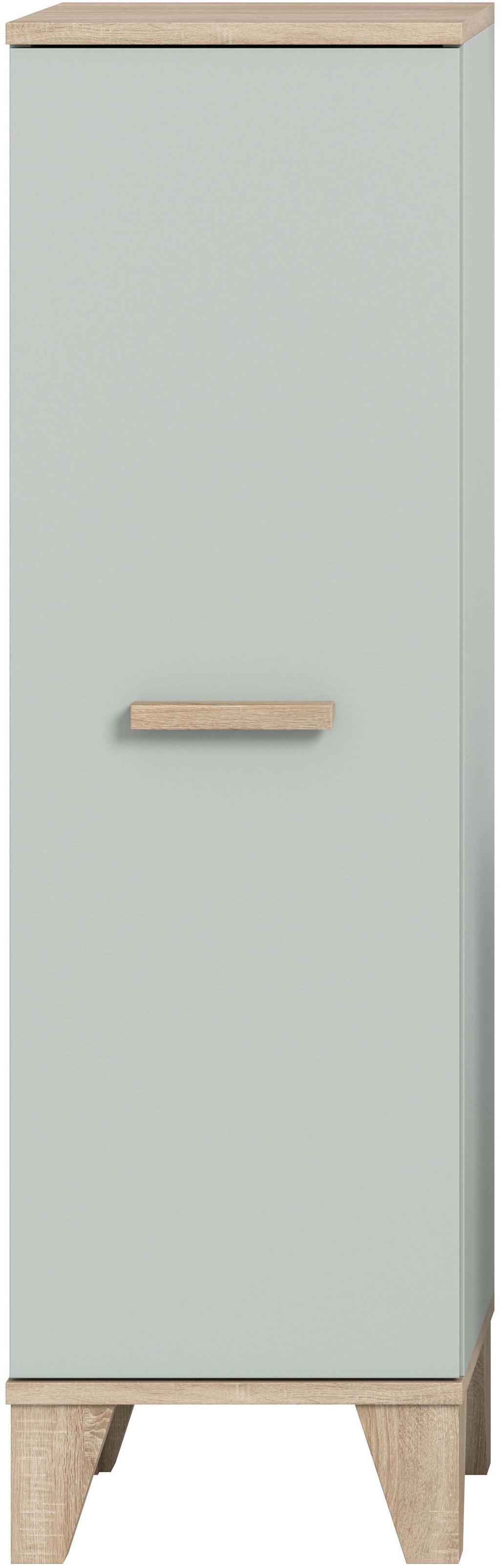 welltime Midischrank »MINTTU, Höhe 116 cm, 1 Tür, 2 Einlegeböden, 3 Fächer« Türanschlag rechts und links montierbar,  Badmöbel, Badschrank, Schrank, Kommode, Bad, Unterschrank