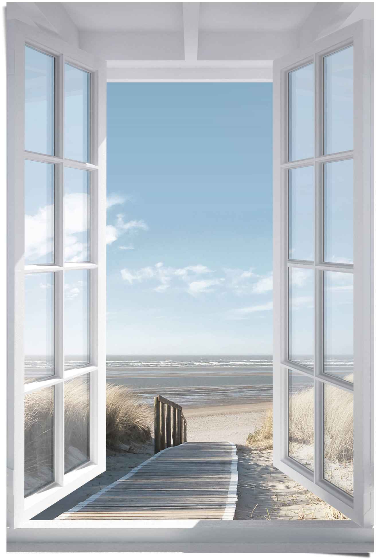 Reinders Poster "Poster Fensterblick Nordsee", Meer, (1 St.) günstig online kaufen