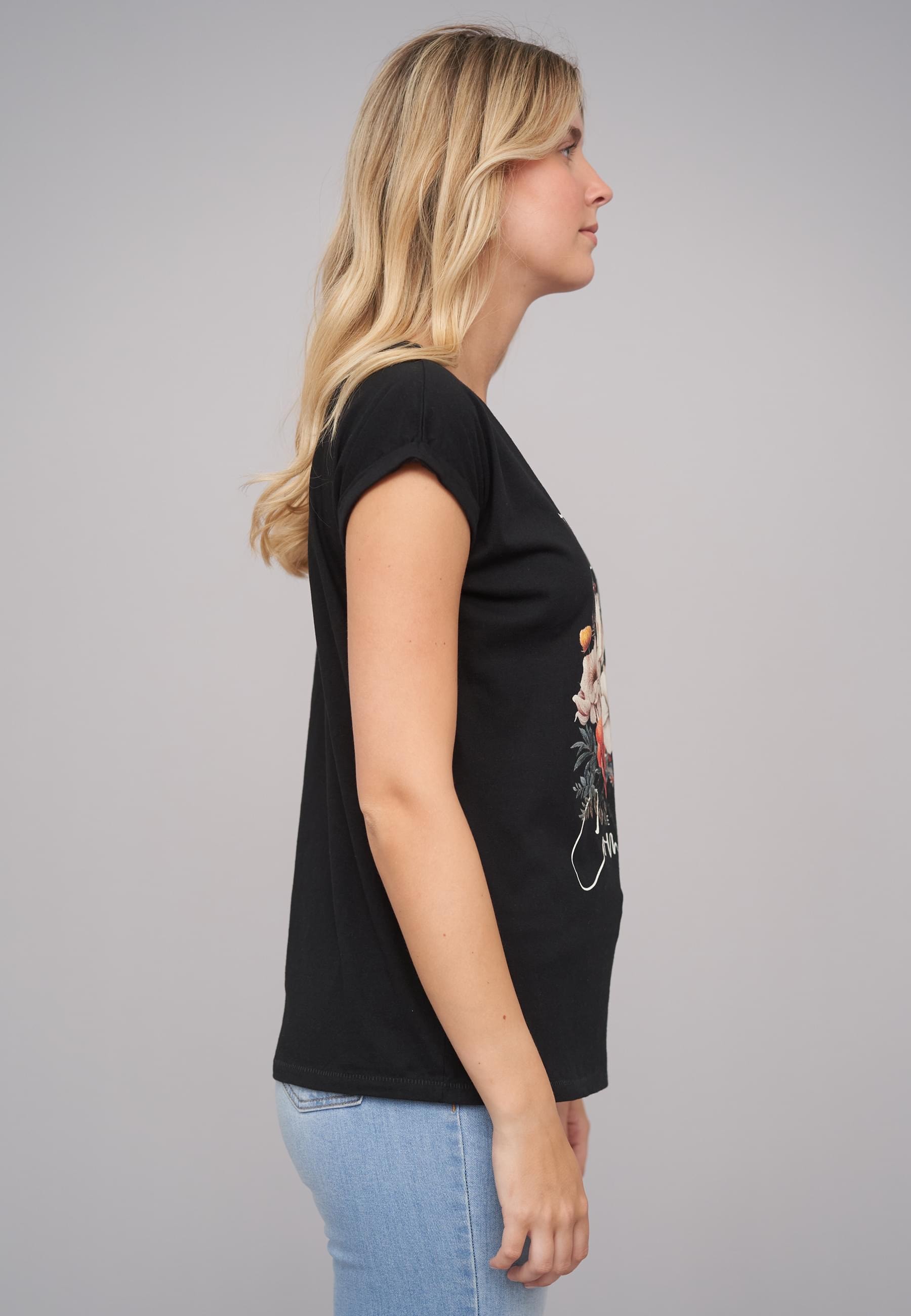 CLOUD 5IVE T-Shirt »CLOUD 5IVE Ladies Good Things Coming Black Tee«, (1 tlg.)
